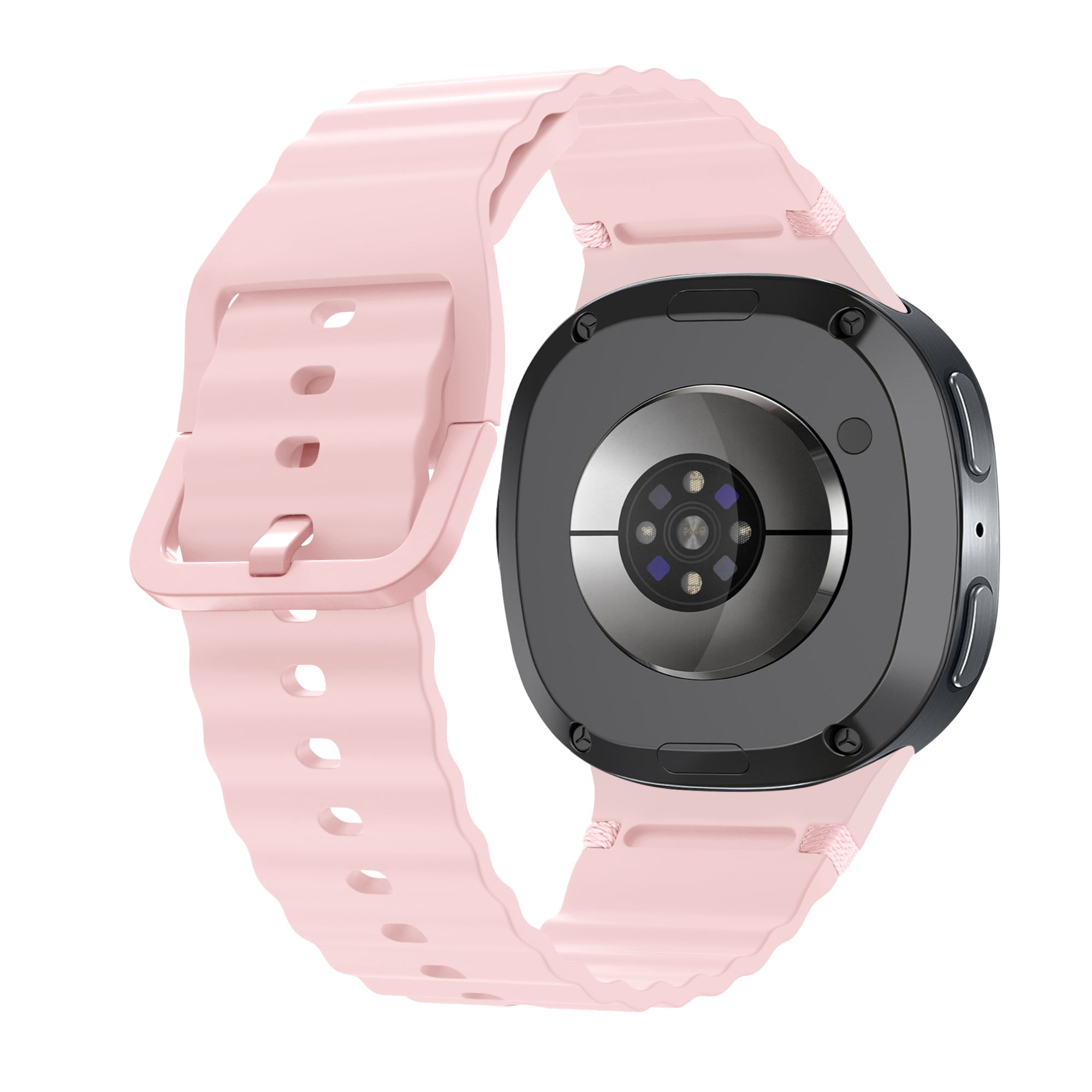 Samsung Galaxy Watch 8 - 44mm wave siliconen bandje (roze)