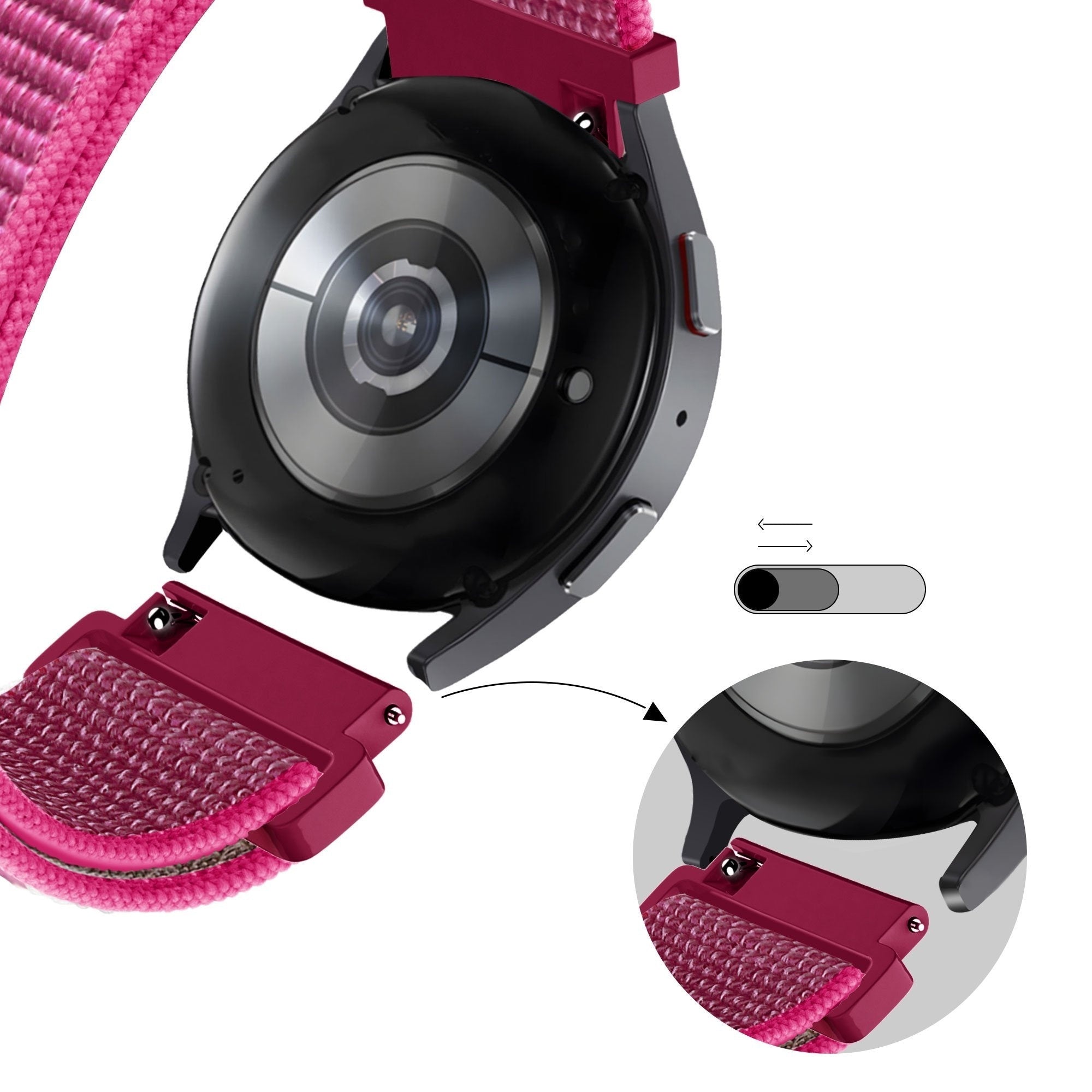 Bandz Coros Pace 2 nylon loop band (dragonfruit)