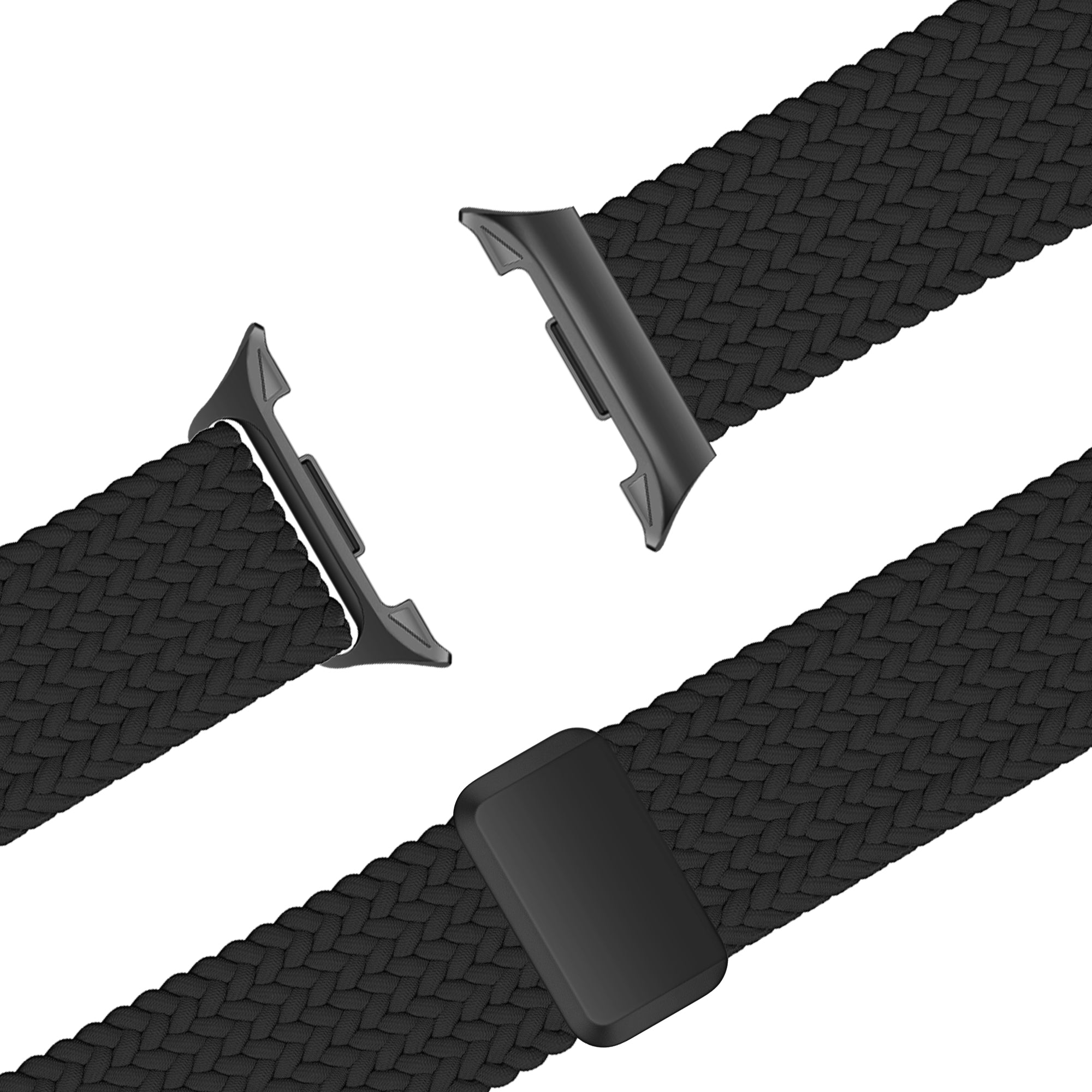 Bandz Samsung Galaxy Watch 8 - 44mm Magnetic Braided Strap (Black)