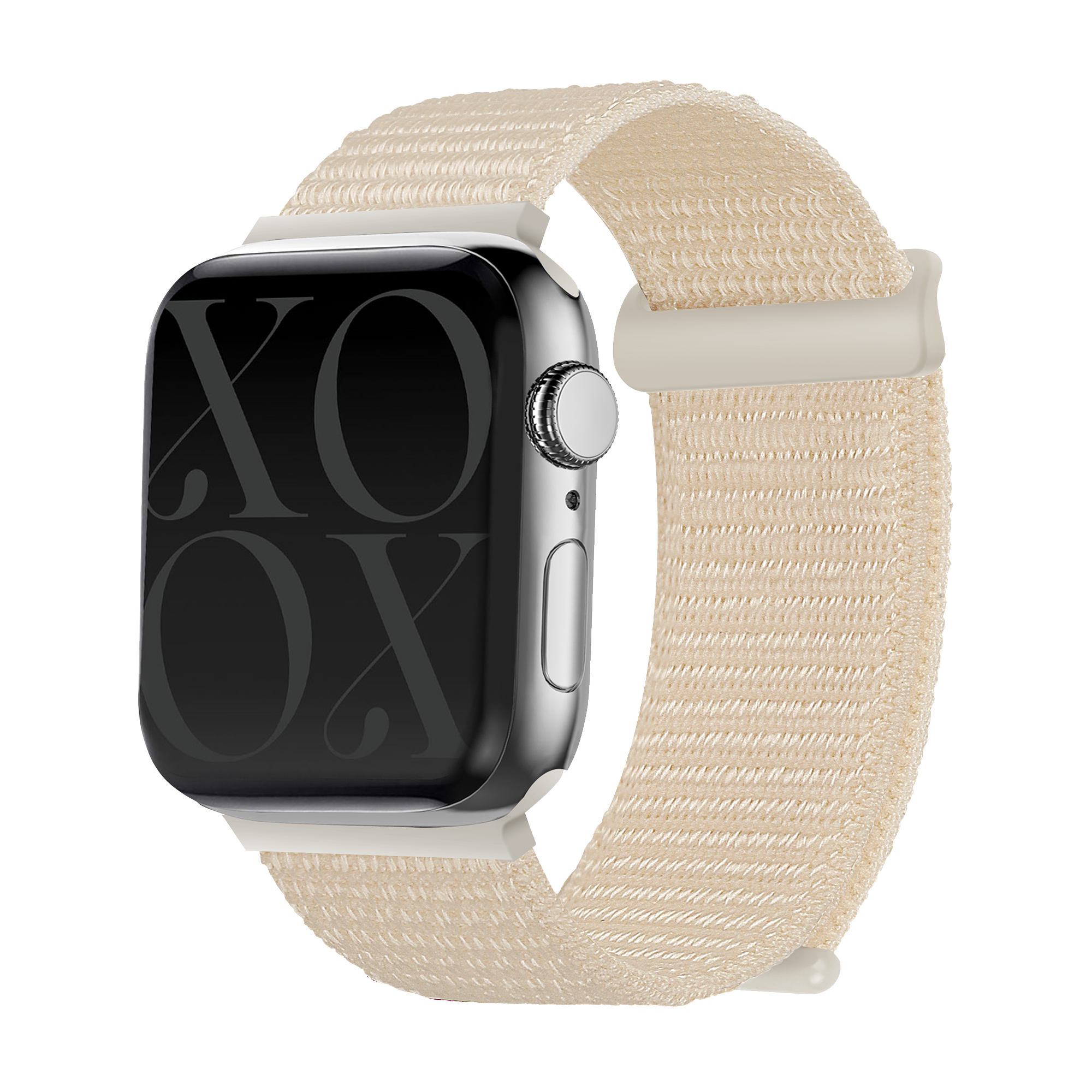 xoxo Wildhearts Apple Watch nylon bandje (apricot)