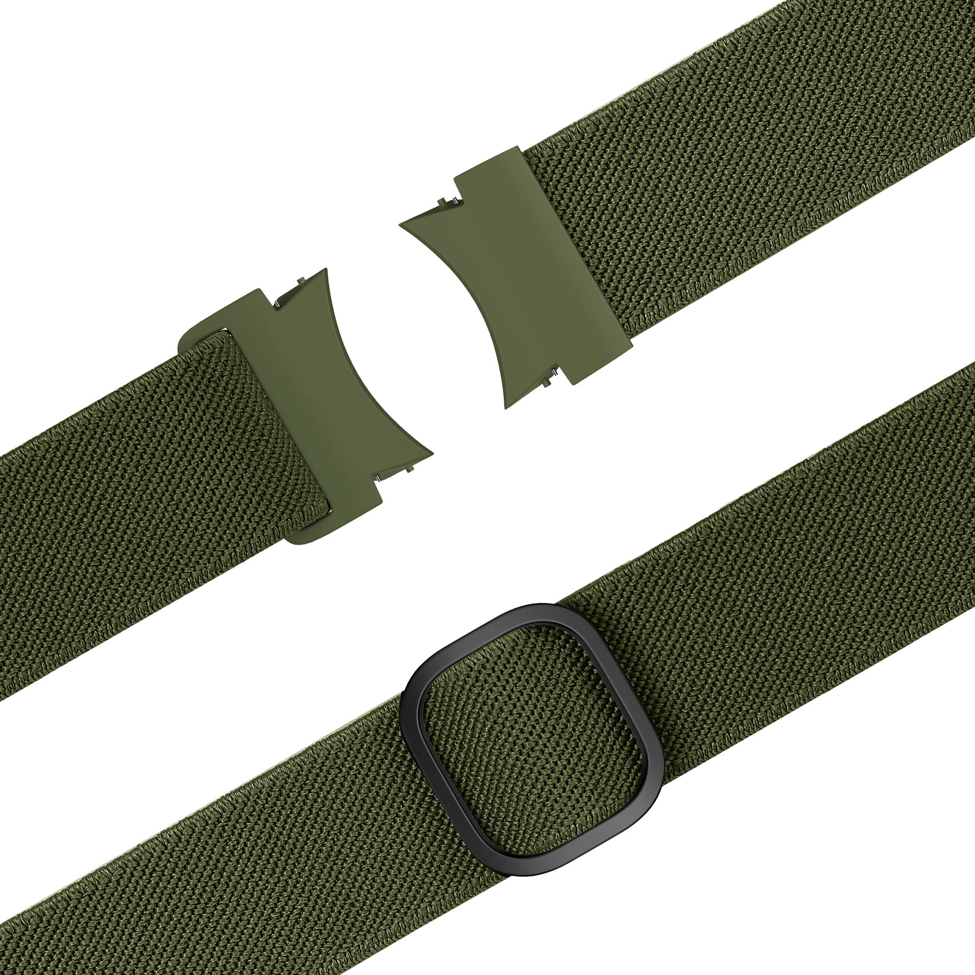 Bandz Samsung Galaxy Watch 4 44mm elastische band 'Easy fit' (groen)