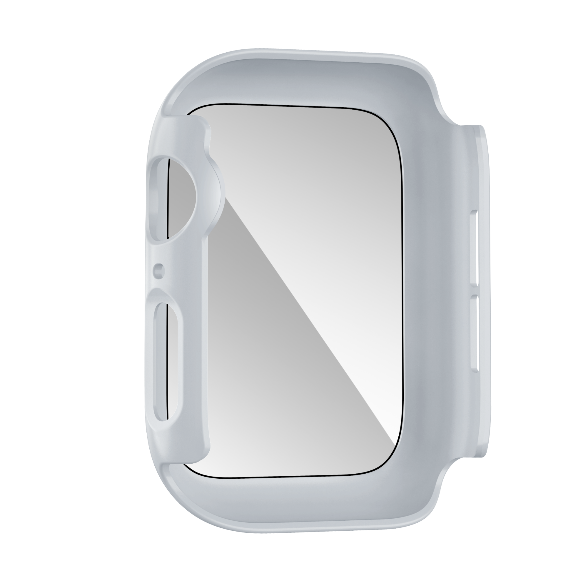 Bandz Apple Watch 11 - 46mm PC hoesje met glas (zilver)