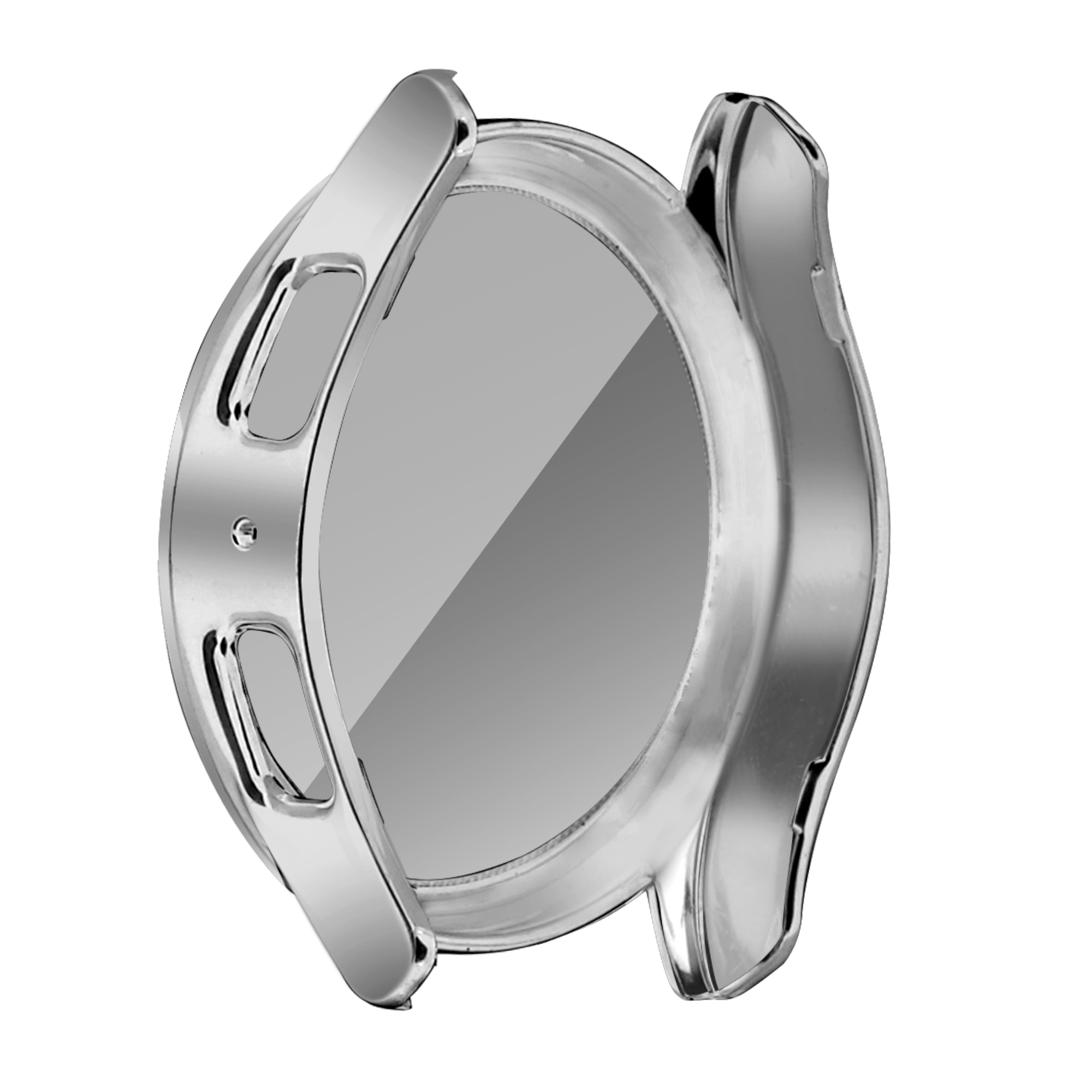 Samsung Galaxy Watch 7 - 40mm Diamond hoesje met glas (zilver)