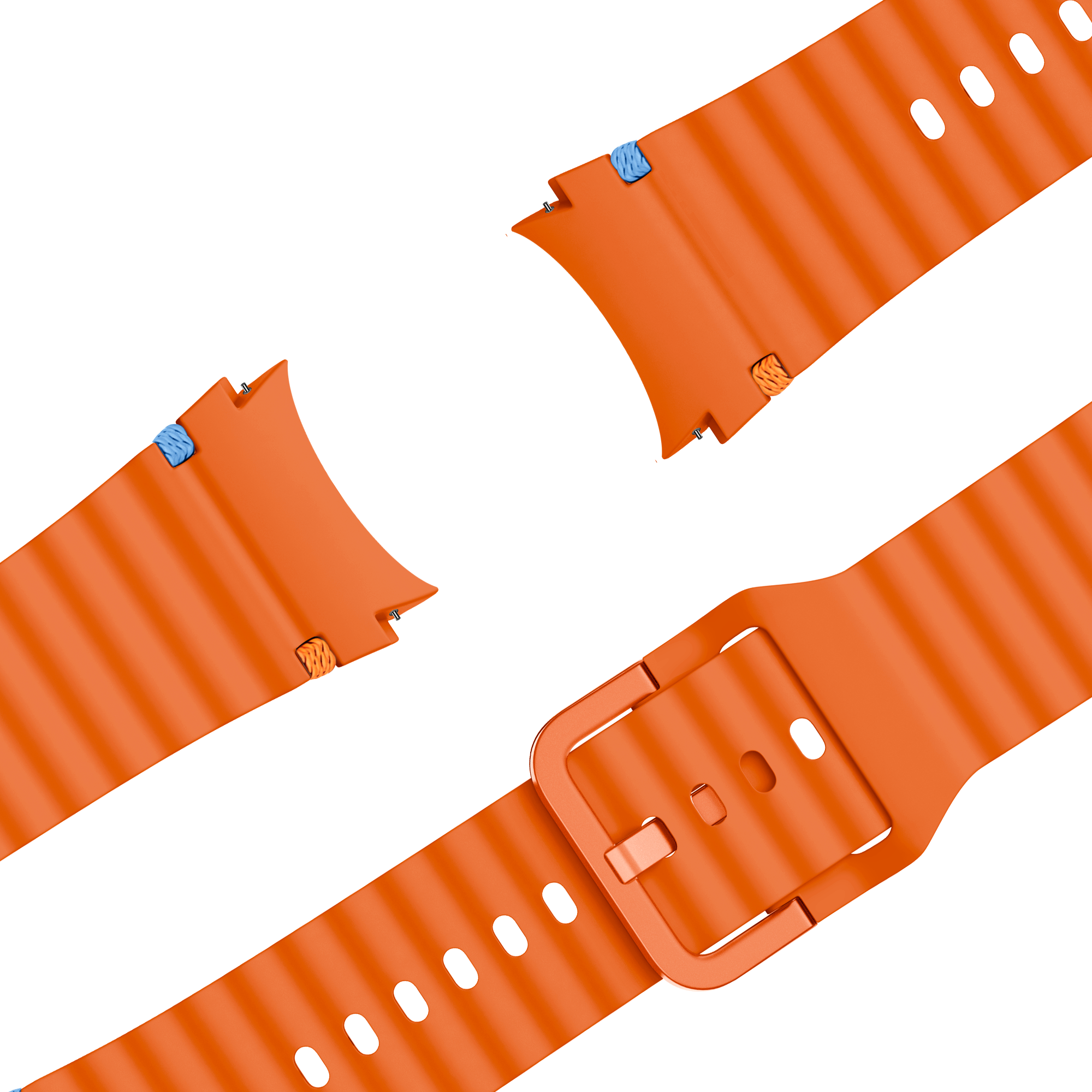 Bandz Samsung Galaxy Watch 5 - 44mm wave band 'Easy fit' (oranje)