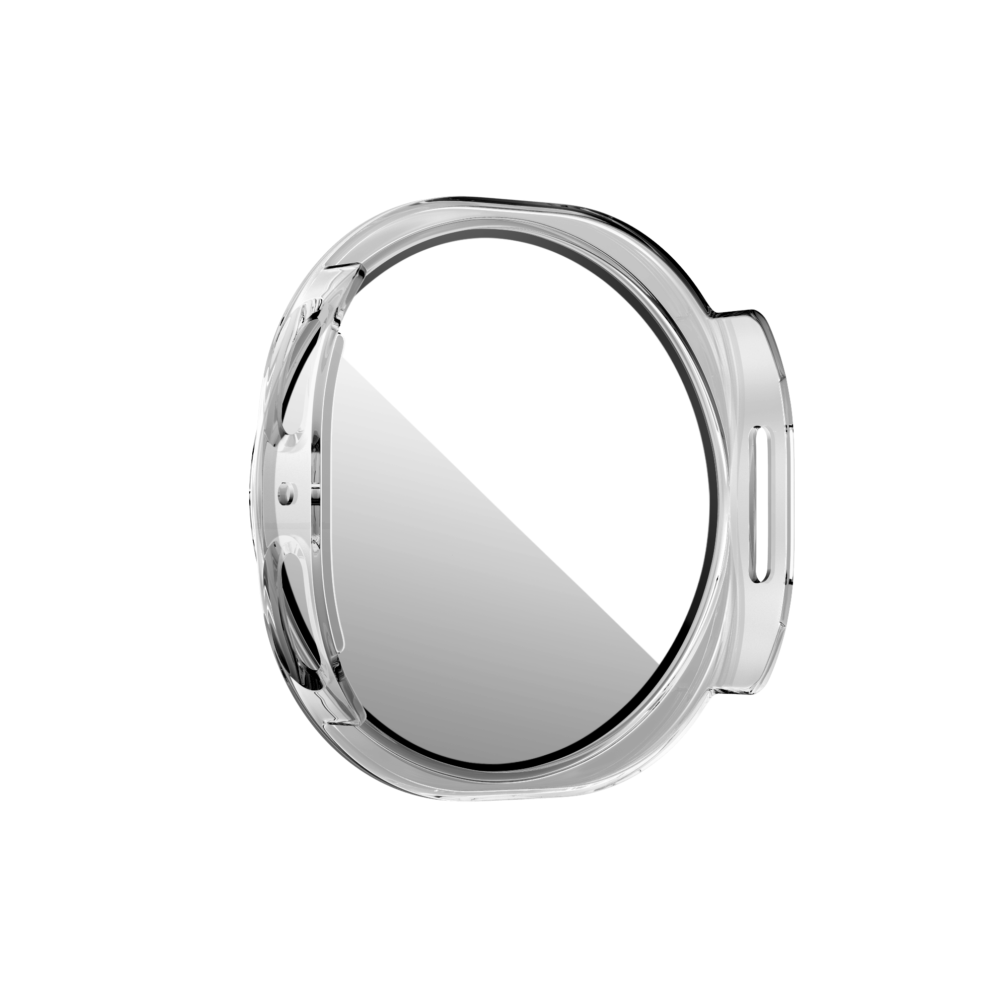 Bandz Samsung Galaxy Watch 8 - 44mm PC hoesje met glas (transparant)