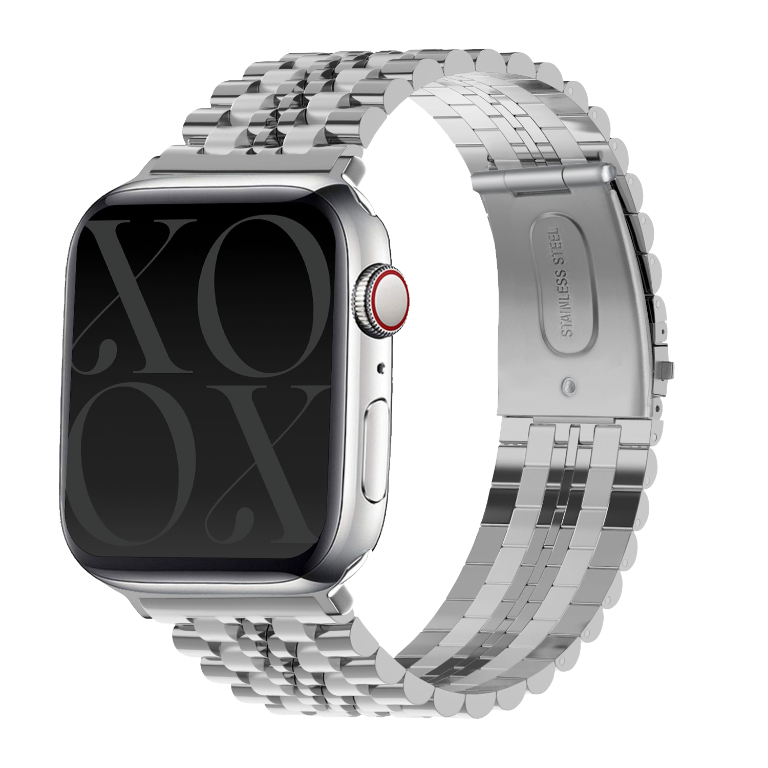 xoxo Wildhearts Apple Watch stalen bandje (zilver)