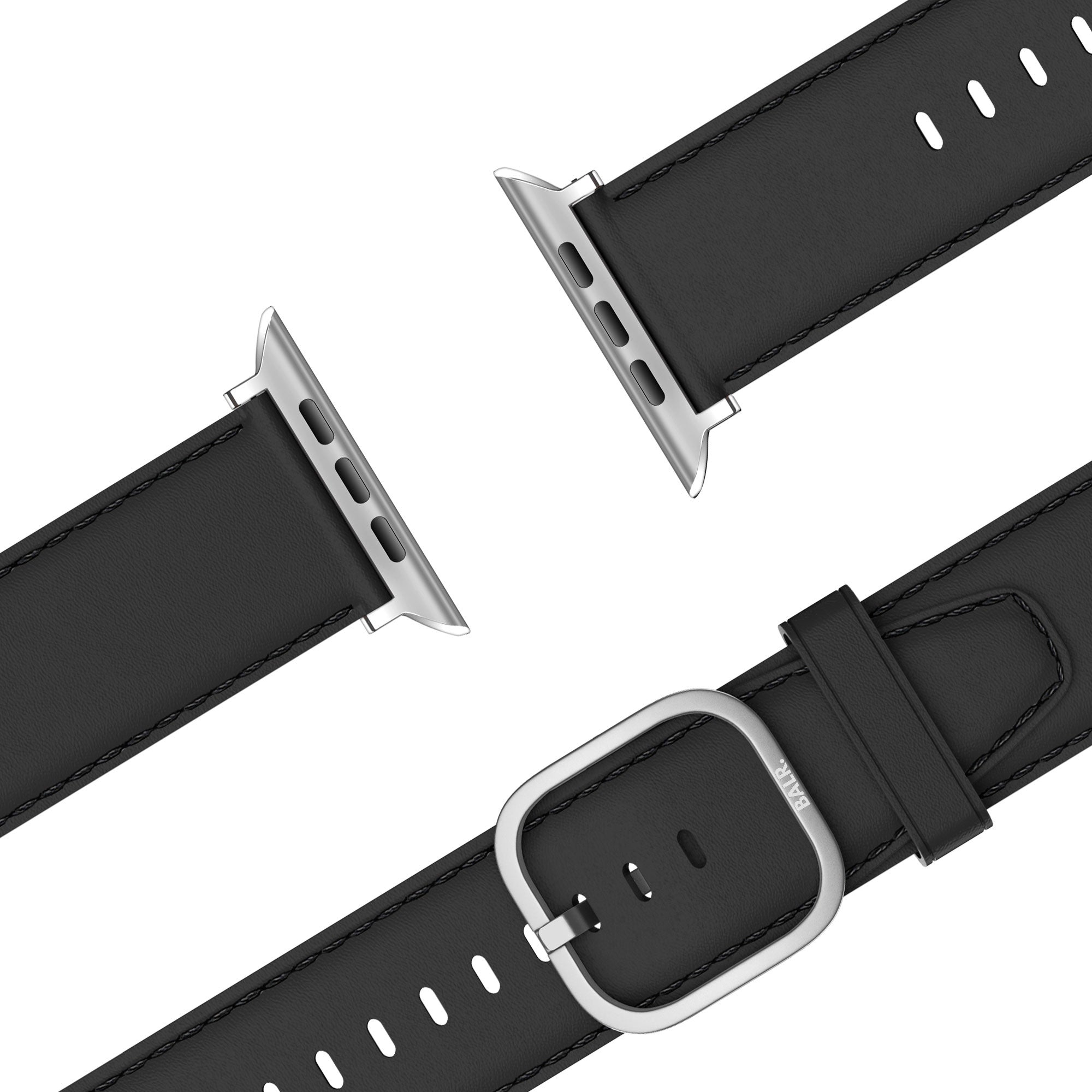 BALR Apple Watch leren band (zwart)
