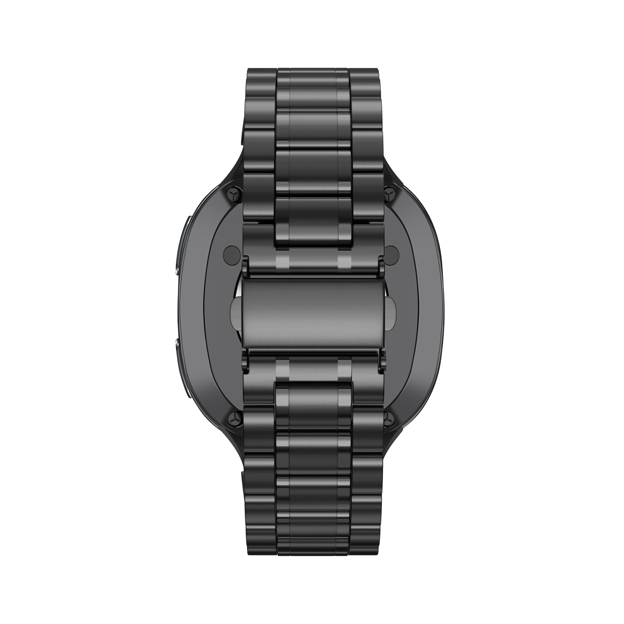 Bandz Samsung Galaxy Watch 8 - 44mm stalen band 'Deluxe' (zwart)