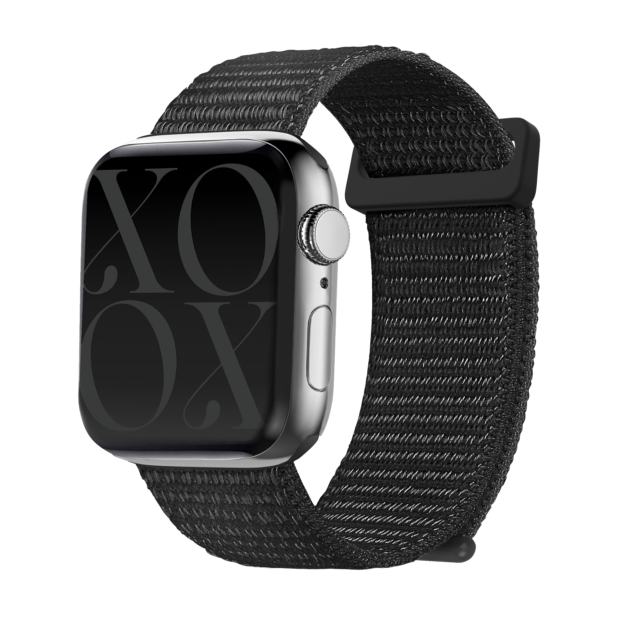 xoxo Wildhearts Apple Watch nylon bandje (zwart)