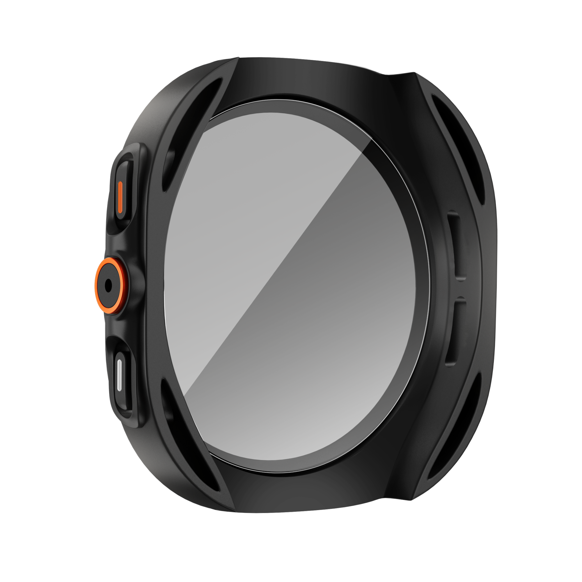 Bandz Samsung Galaxy Watch 7 - 44mm square PC hoesje met glas (zwart)