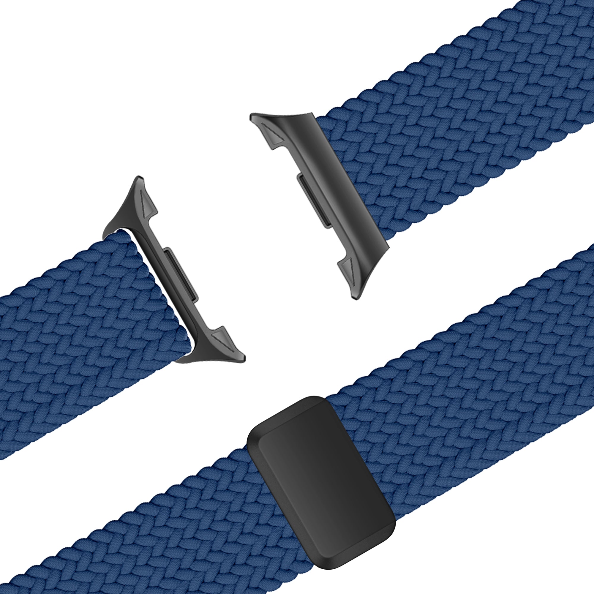 Bandz Samsung Galaxy Watch 8 - 44mm Magnetic Braided Strap (Dark Blue)