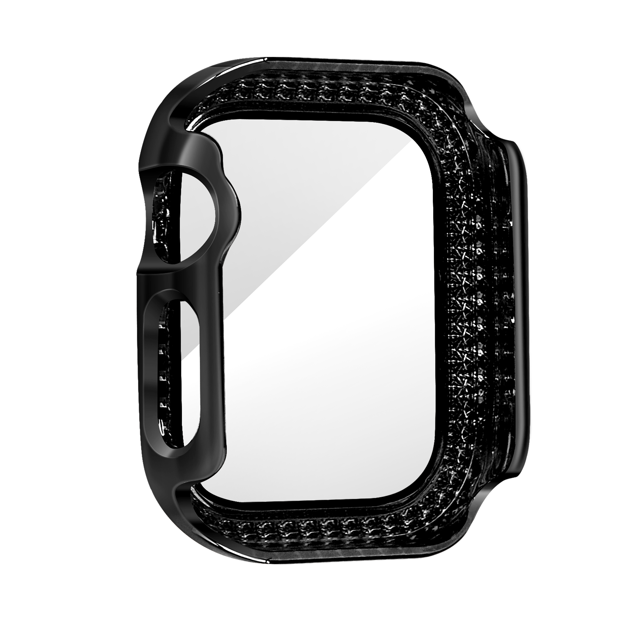 Bandz Apple Watch 10 - 42mm Diamond Case with Glass (Black)