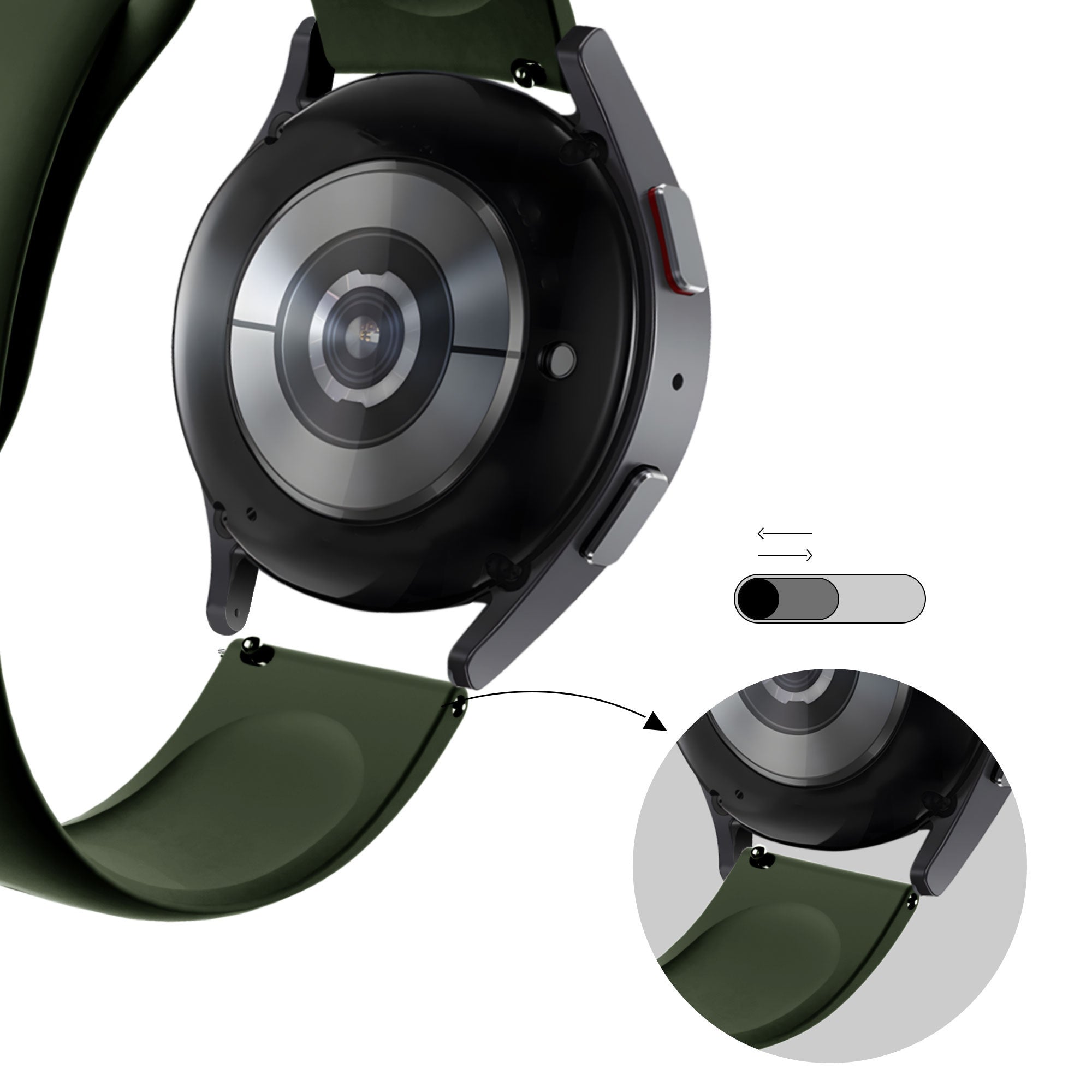 Bandz Coros Pace 2 Sport Strap 'Deluxe' (Olive Green)