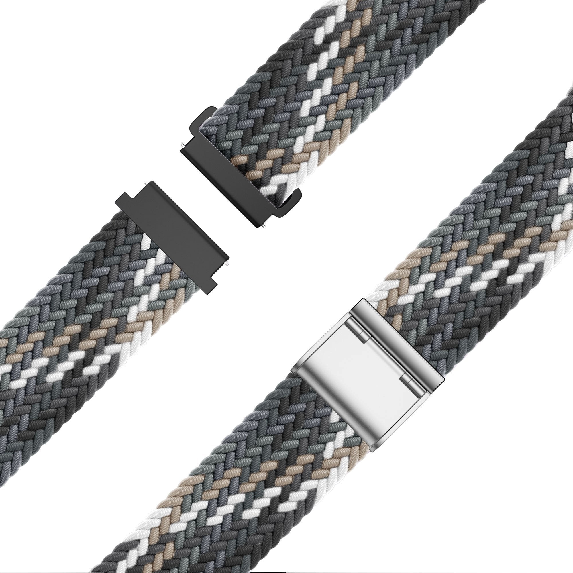 Bandz Coros Pace 2 gevlochten nylon band (zwart mix)