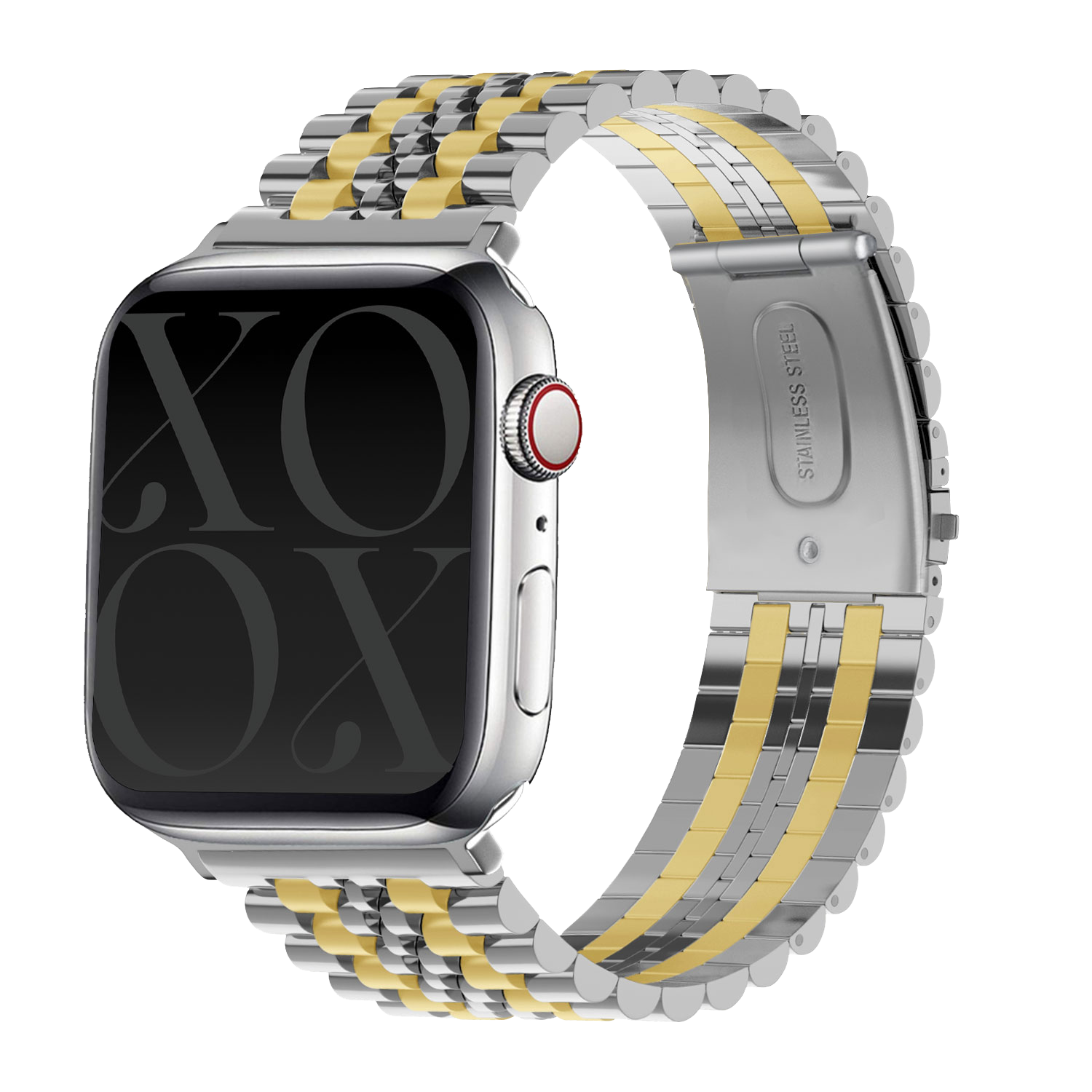 xoxo Wildhearts Apple Watch stalen bandje (zilver/goud)