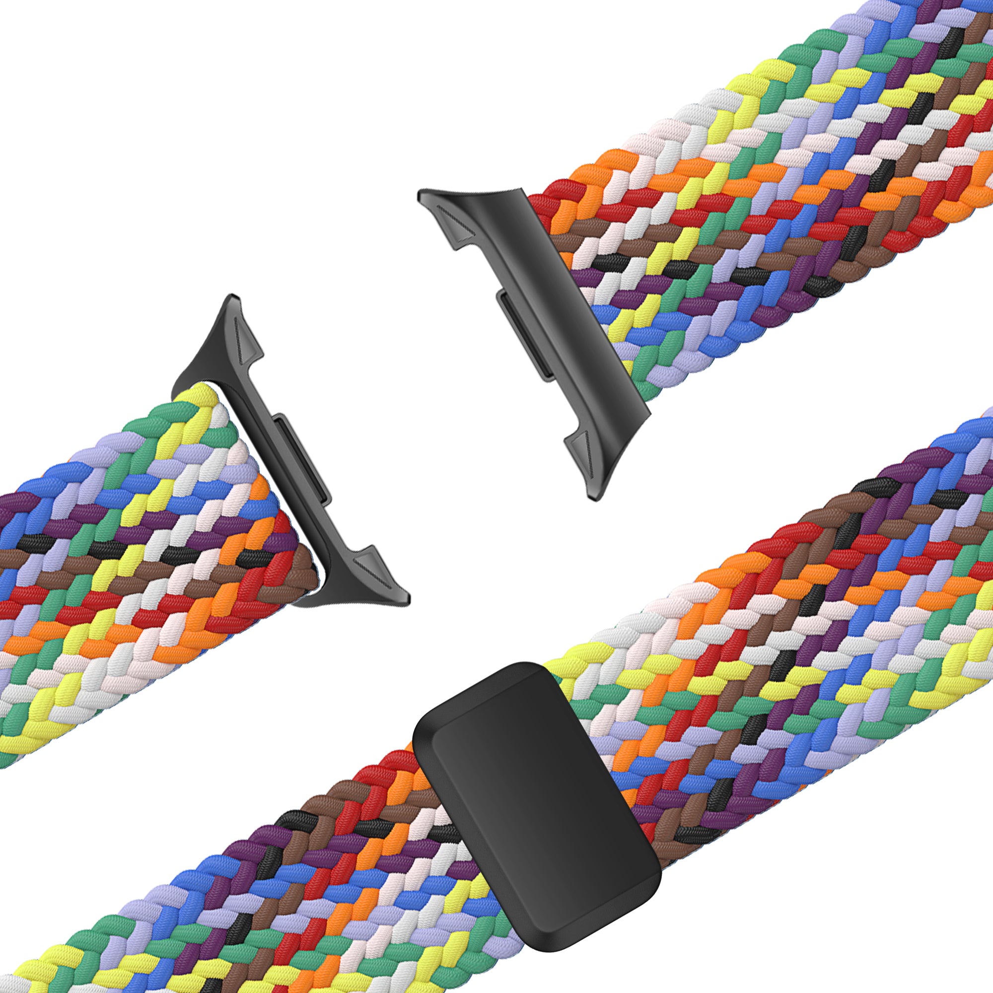 Bandz Samsung Galaxy Watch 8 - 44mm magnetisch geweven bandje (kleurrijk)