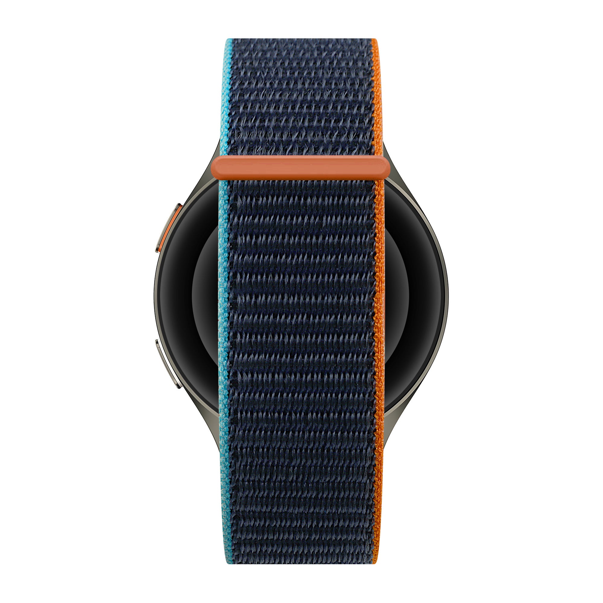 Bandz Samsung Galaxy Watch 7 - 44mm nylon band 'Easy fit' (donkerblauw mix)