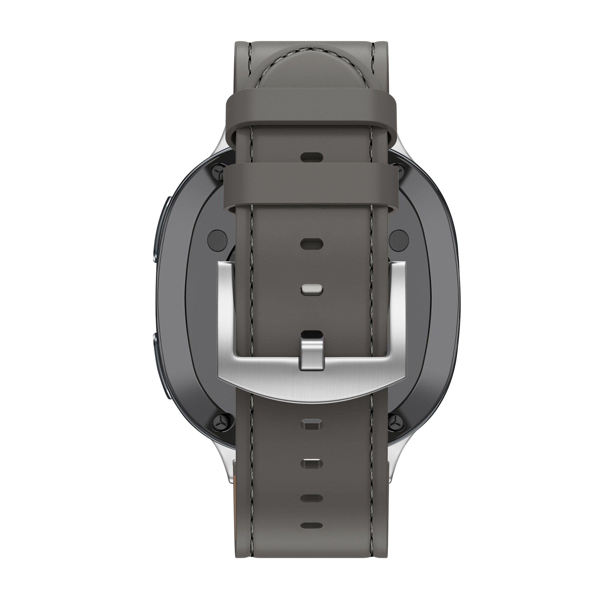 Bandz Samsung Galaxy Watch 8 Classic lederen band 'Classic' (donkergrijs)