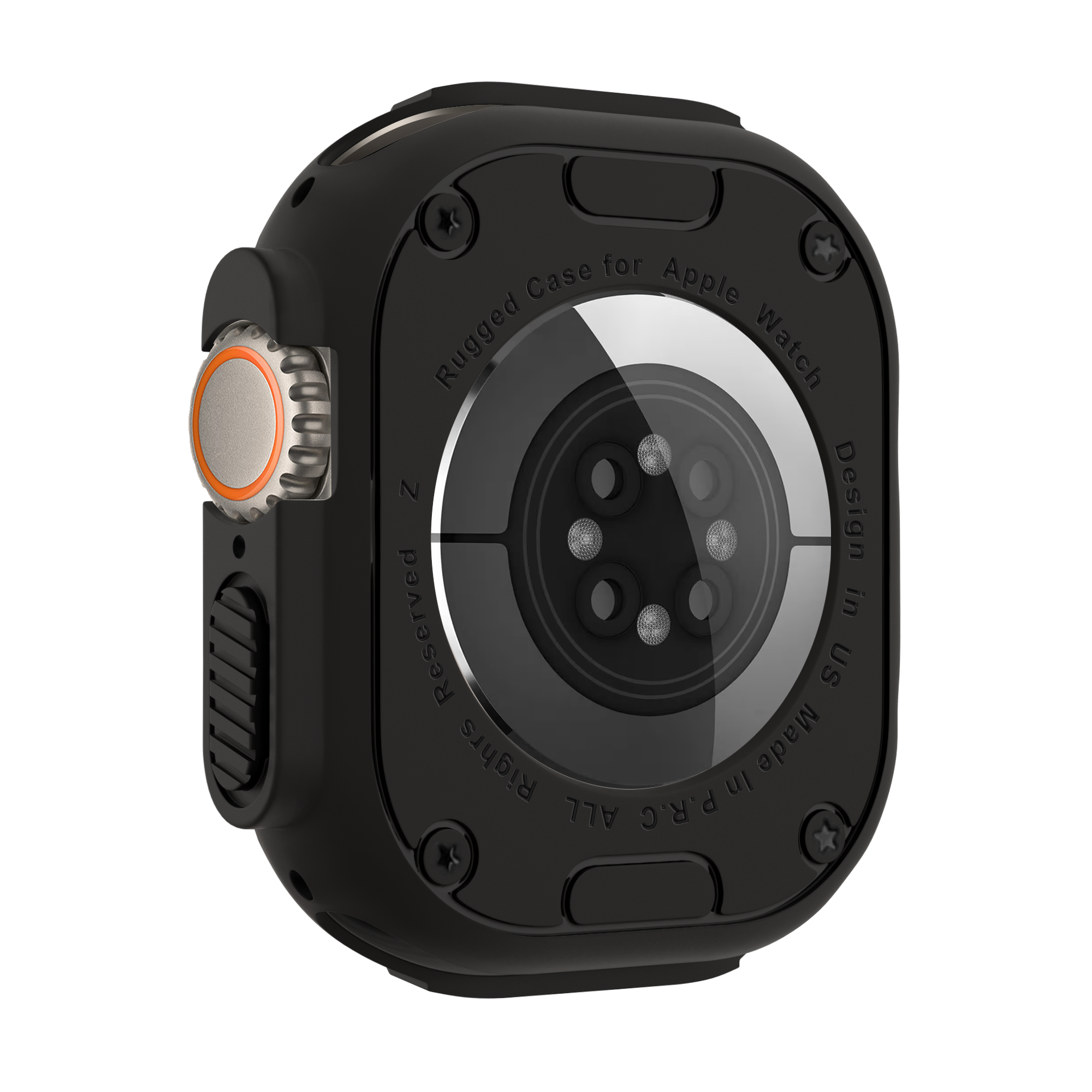 Bandz Apple Watch Ultra - 49mm robuust TPU hoesje (zwart)