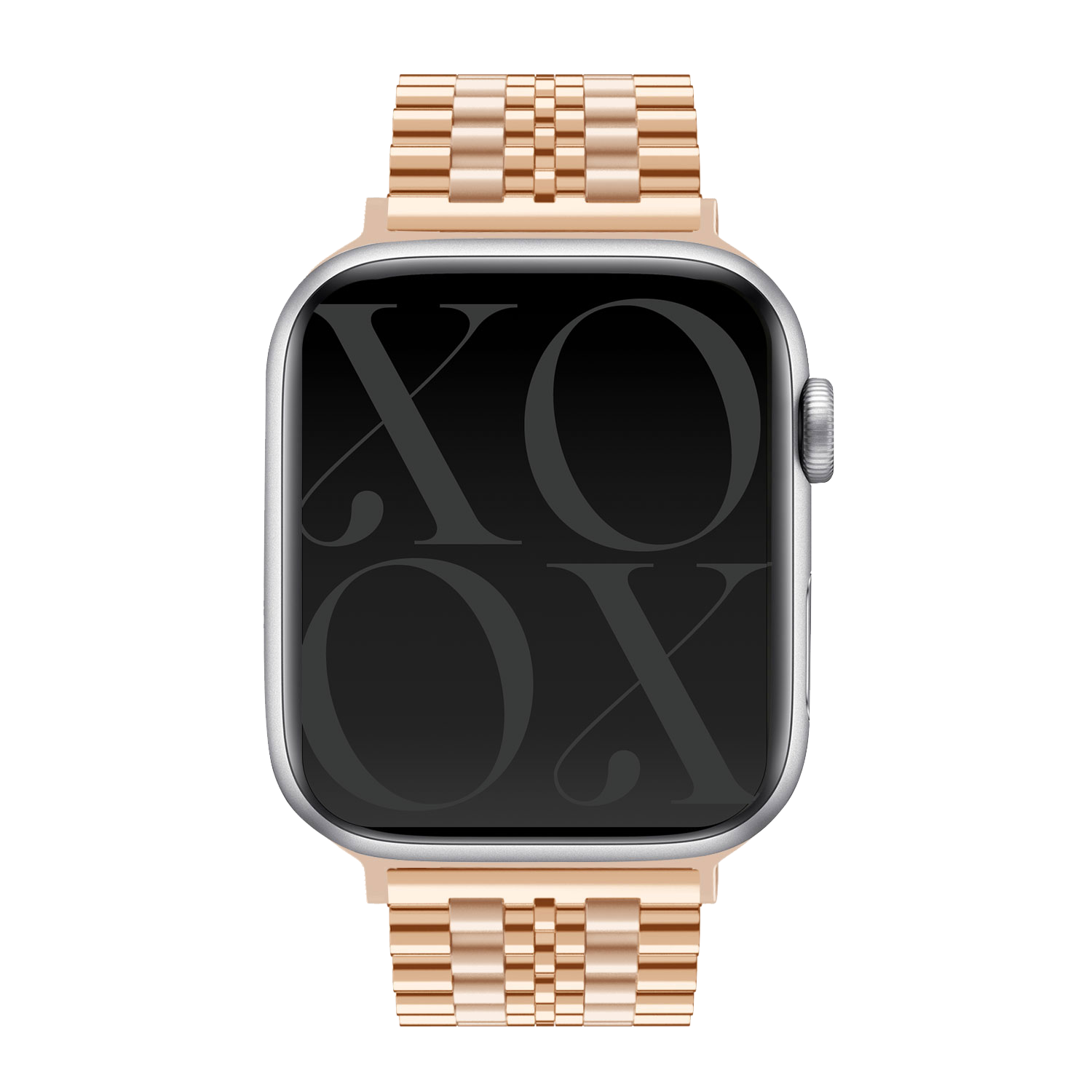 xoxo Wildhearts Apple Watch stalen bandje (roségoud)
