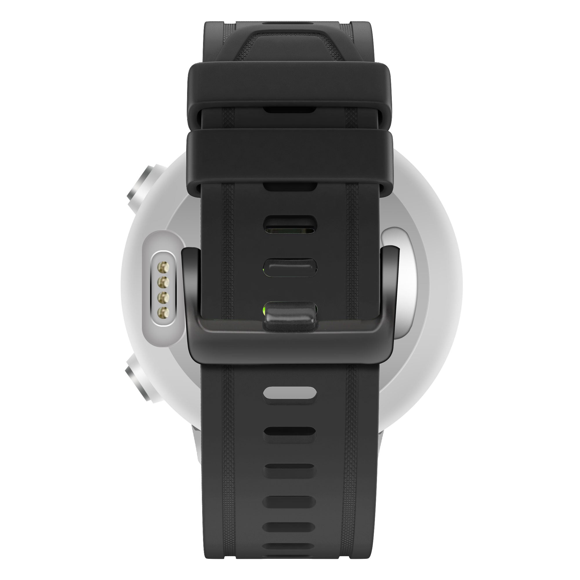 Bandz Garmin Approach S70 - 42mm siliconen band met gesp (zwart)