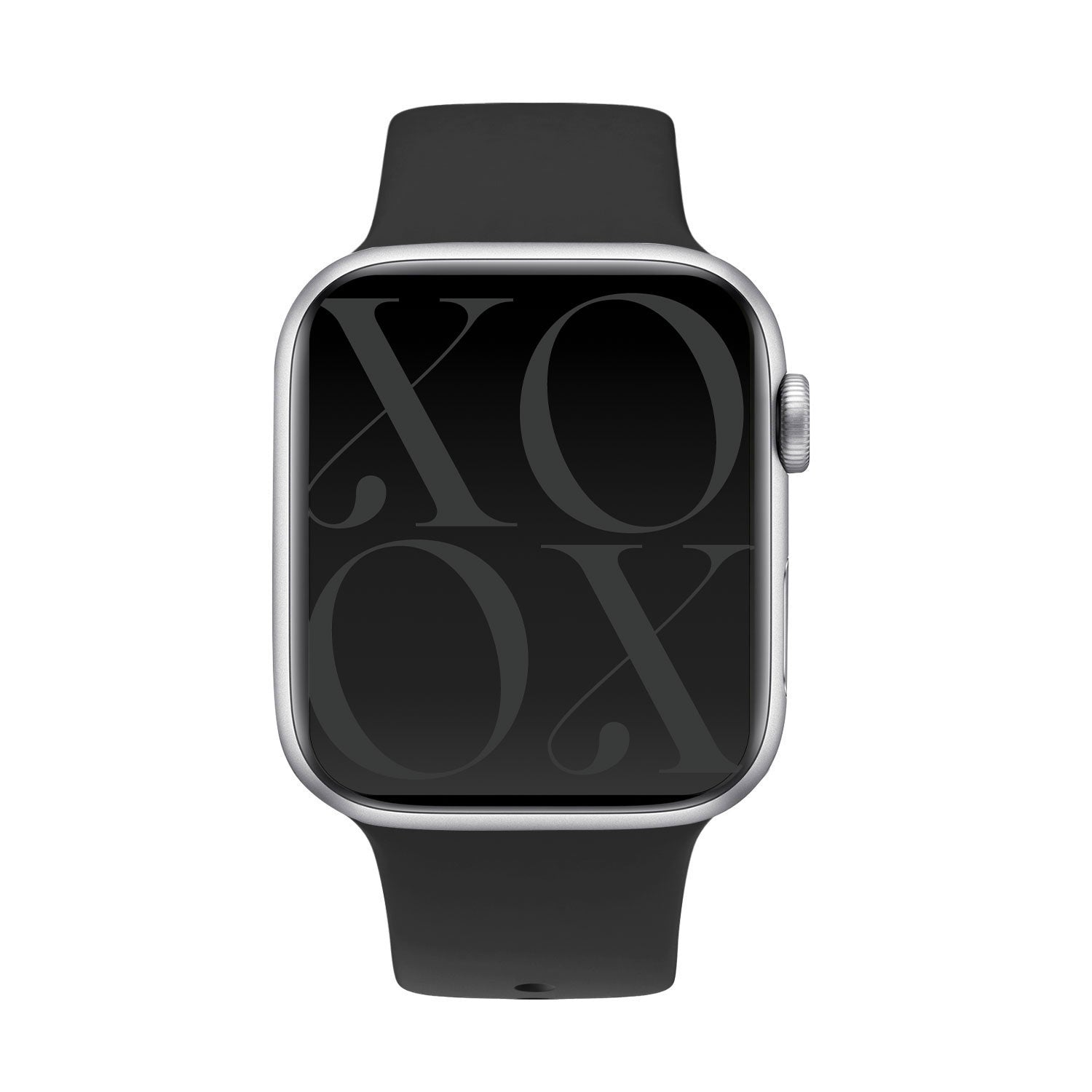 xoxo Wildhearts Apple Watch siliconen bandje (zwart)