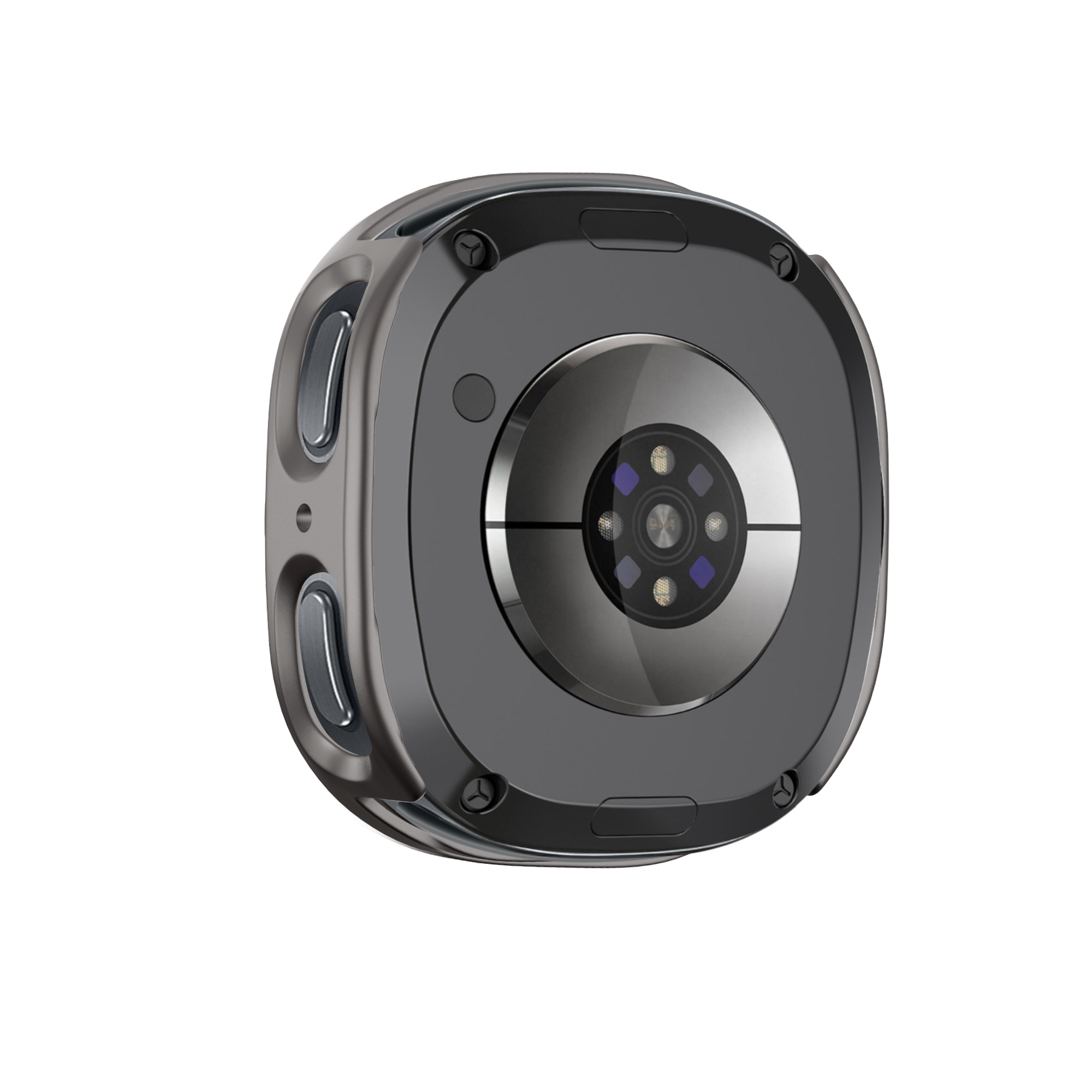 Bandz Samsung Galaxy Watch 8 - 44mm PC hoesje met glas (titanium goud)