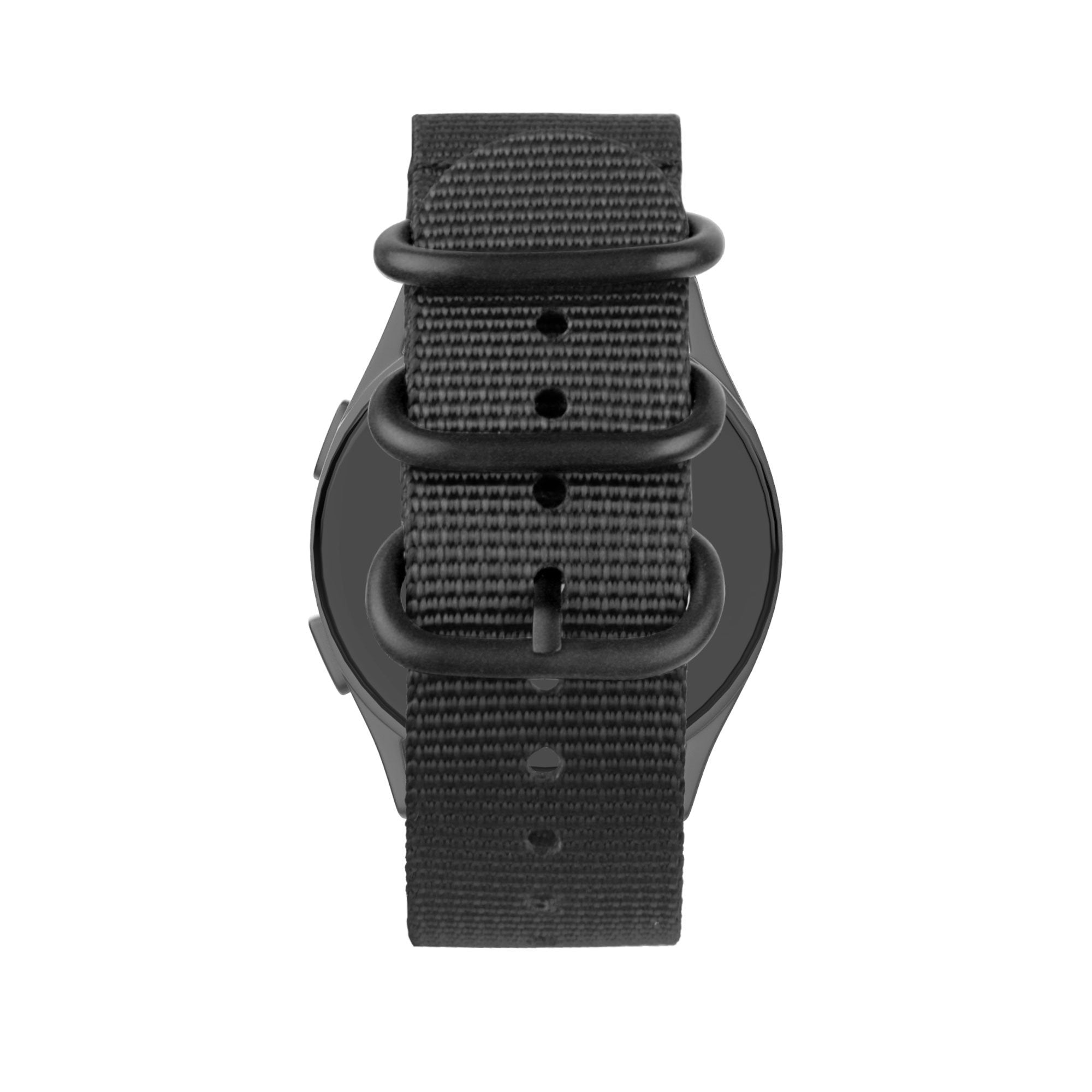 Bandz Garmin Forerunner 165 nylon band met gesp (zwart)