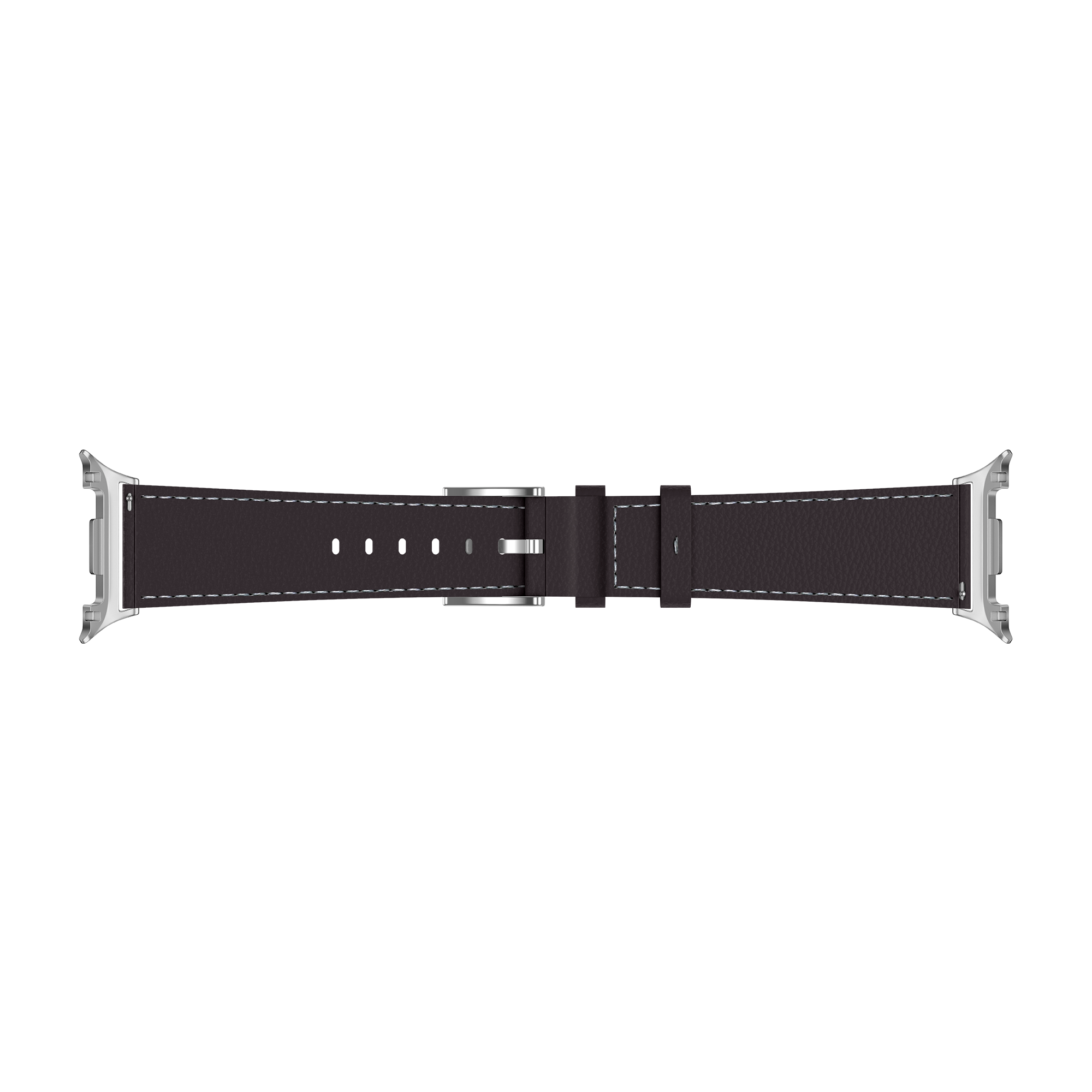 Samsung Galaxy Watch 8 Classic leren grain band (koffiebruin)