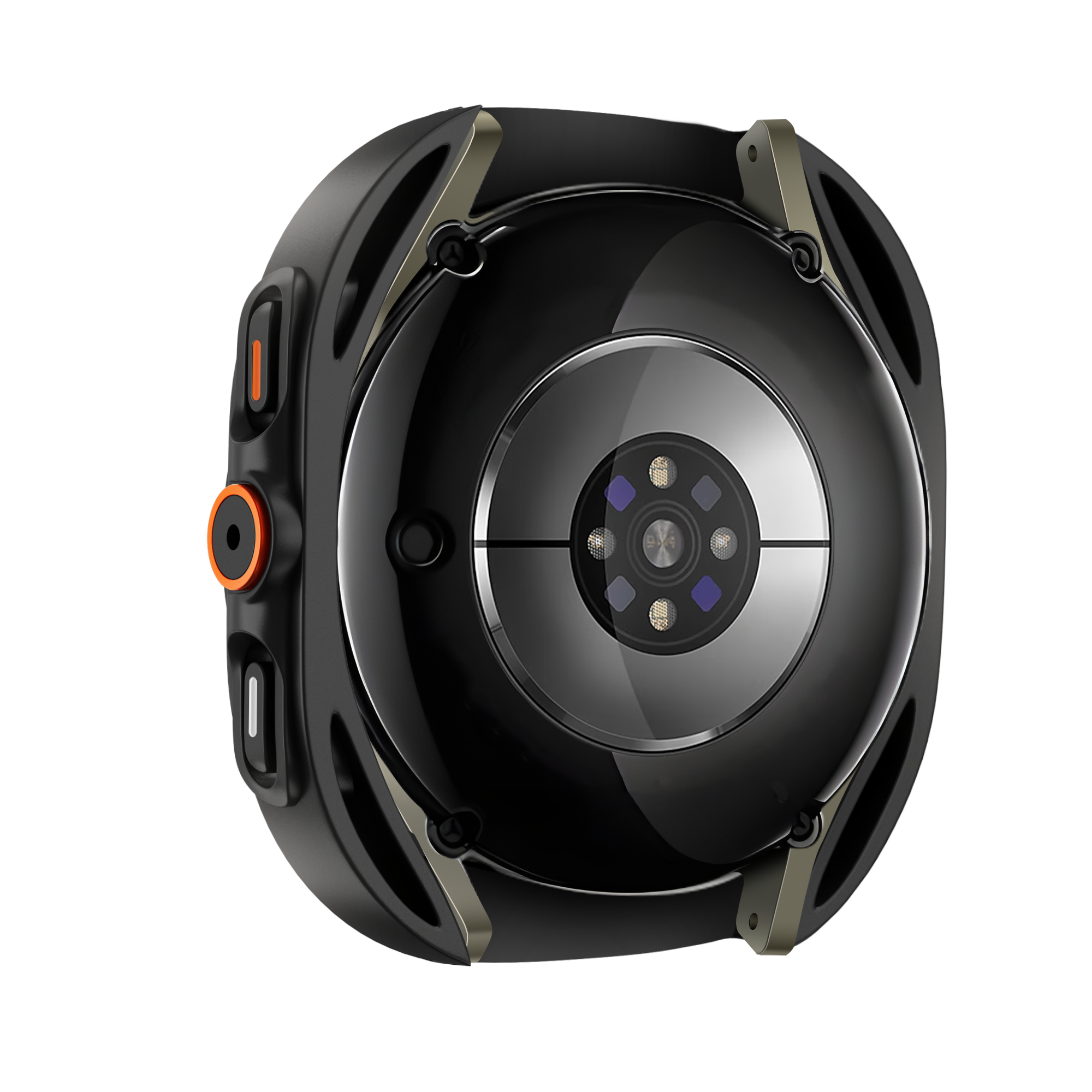 Bandz Samsung Galaxy Watch 7 - 44mm square PC hoesje met glas (zwart)