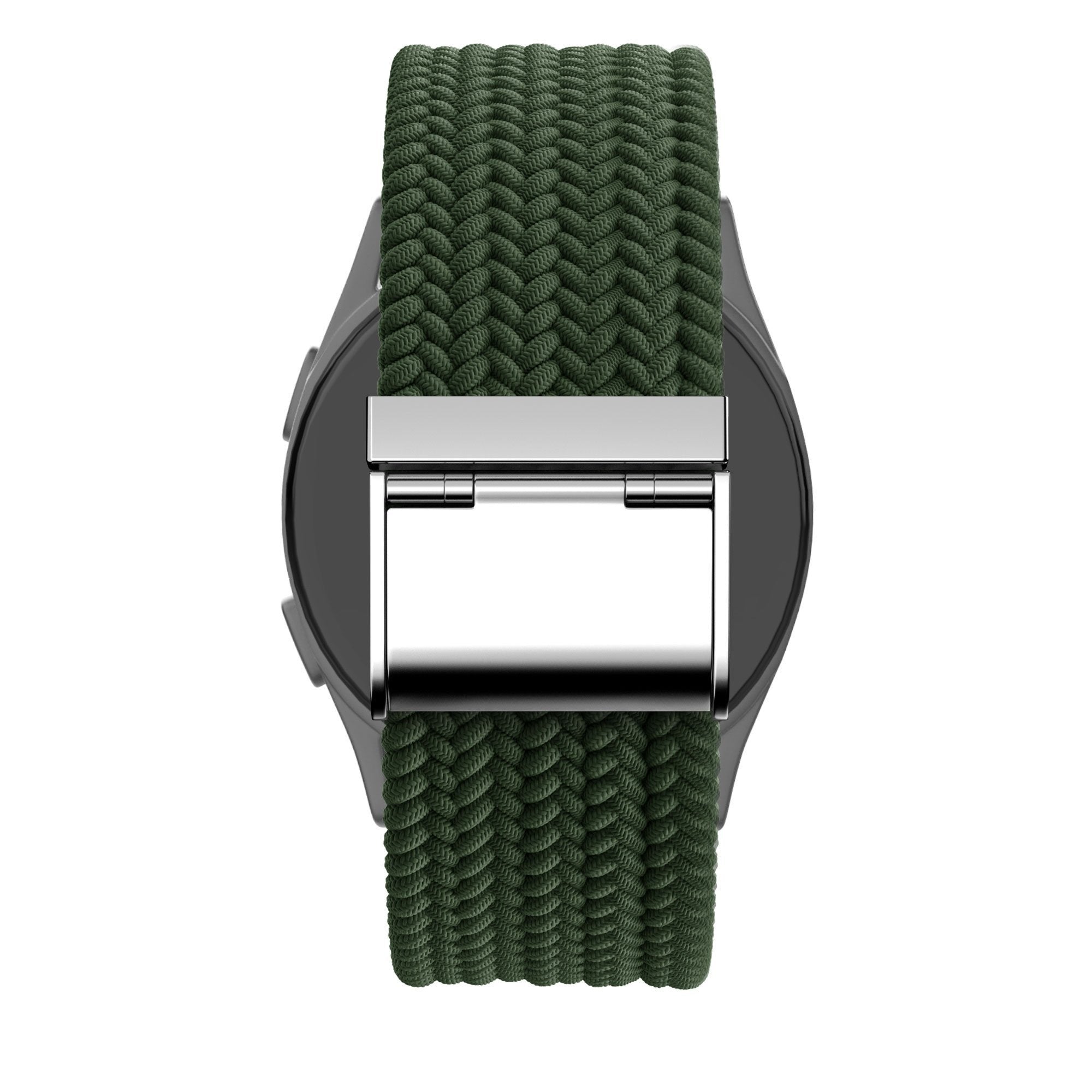 Bandz Redmi Watch 5 Lite gevlochten nylon band (olijfgroen)
