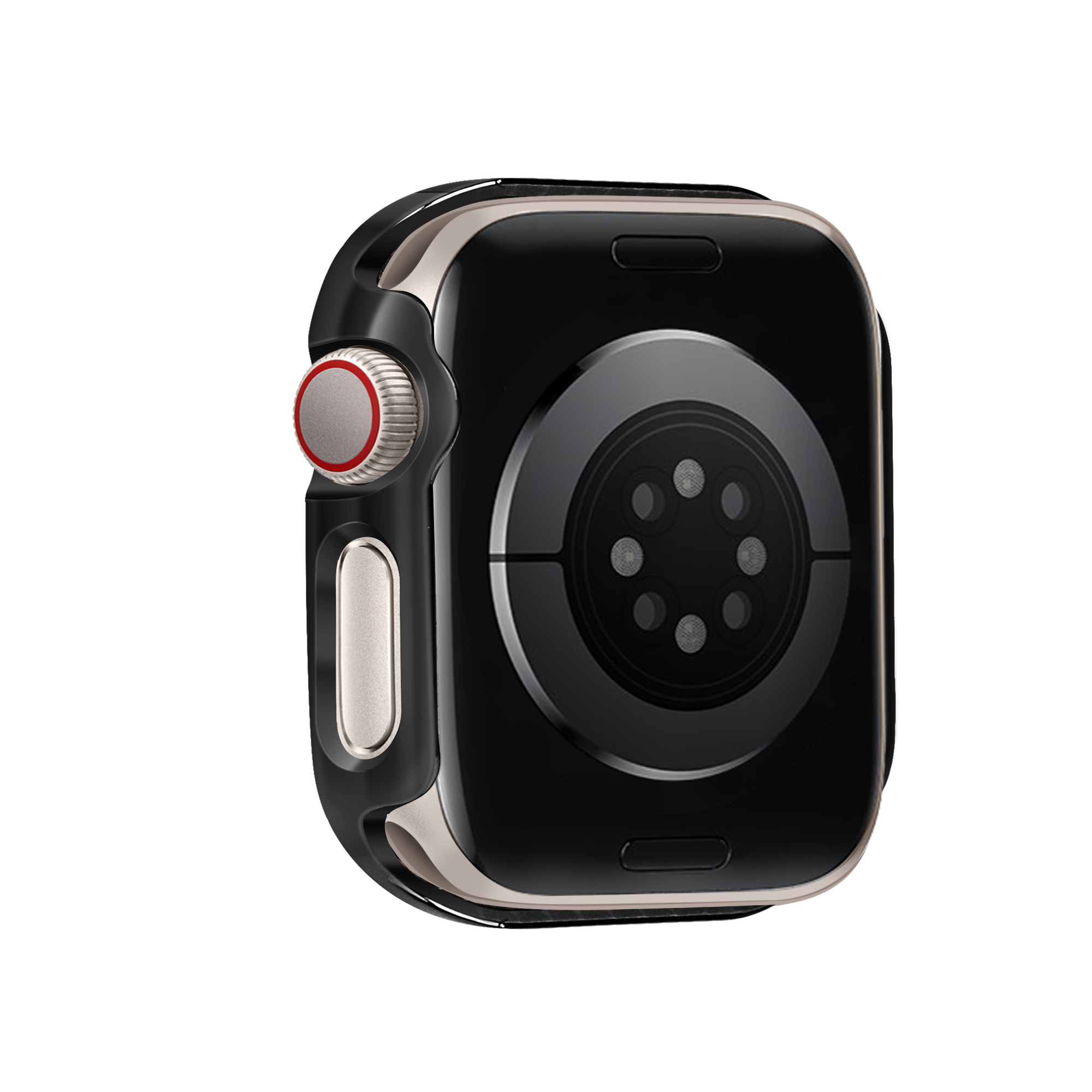 Bandz Apple Watch 10 - 42mm Diamond Case with Glass (Black)