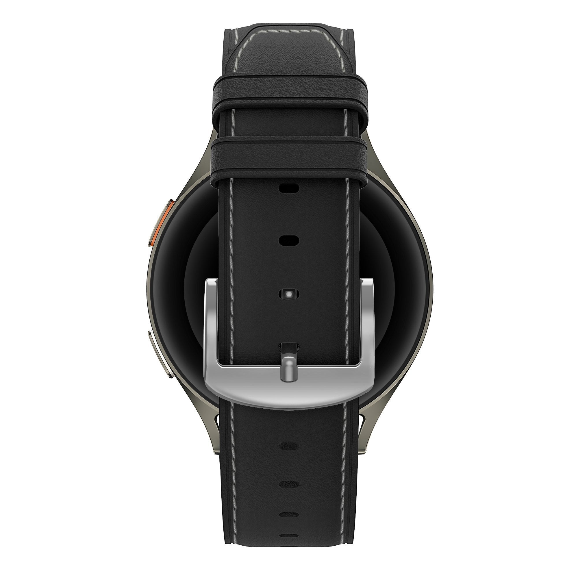 Bandz Amazfit Balance lederen band 'Easy fit' (zwart)