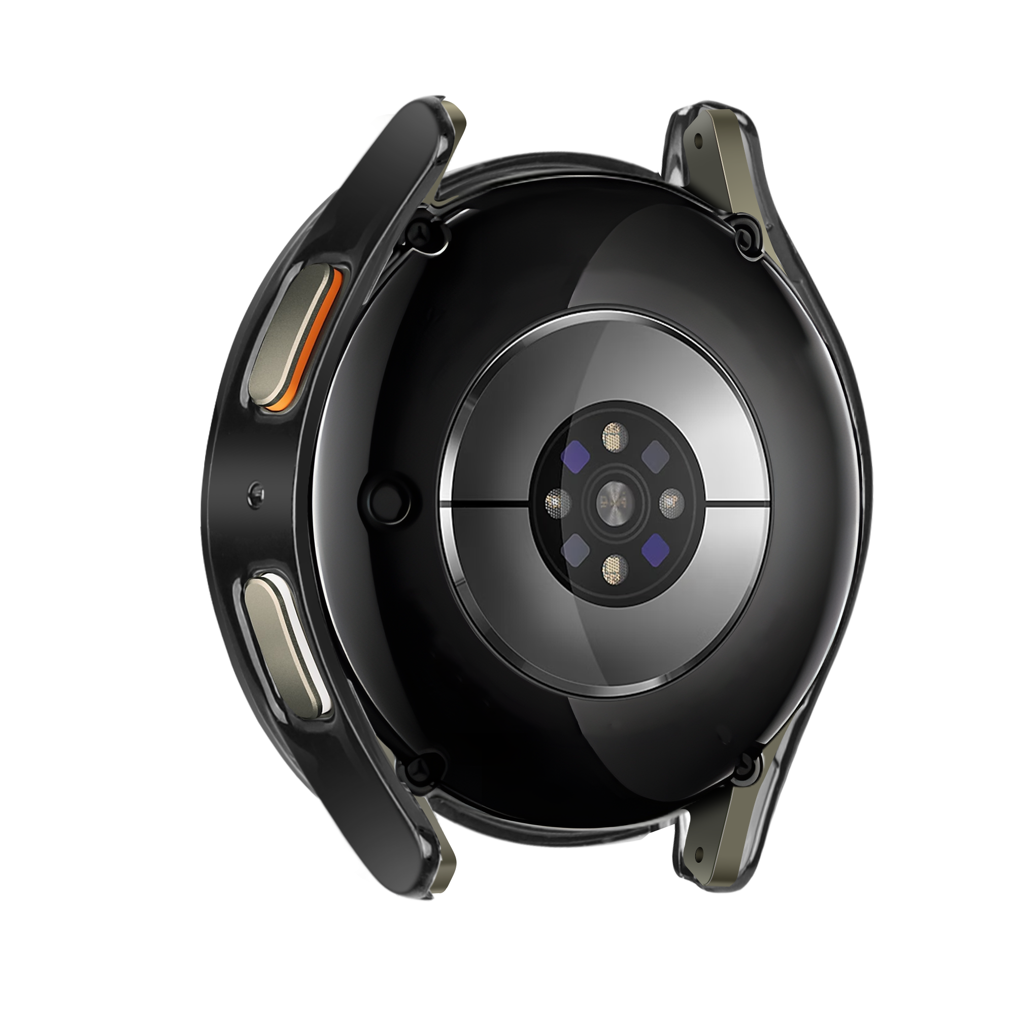 Samsung Galaxy Watch 7 - 40mm Diamond hoesje met glas (zwart)