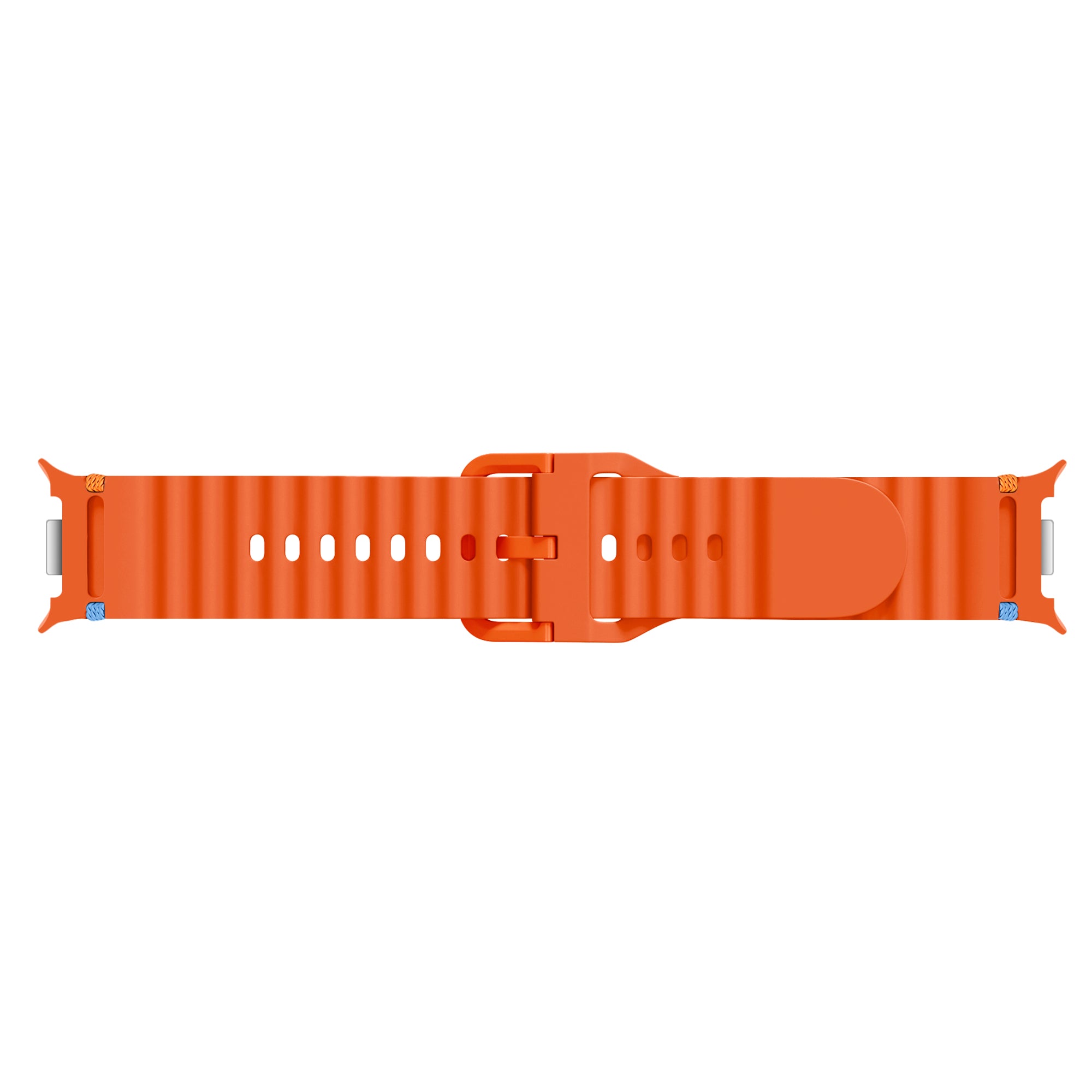 Samsung Galaxy Watch 8 Classic Wave Silicone Strap (Orange)