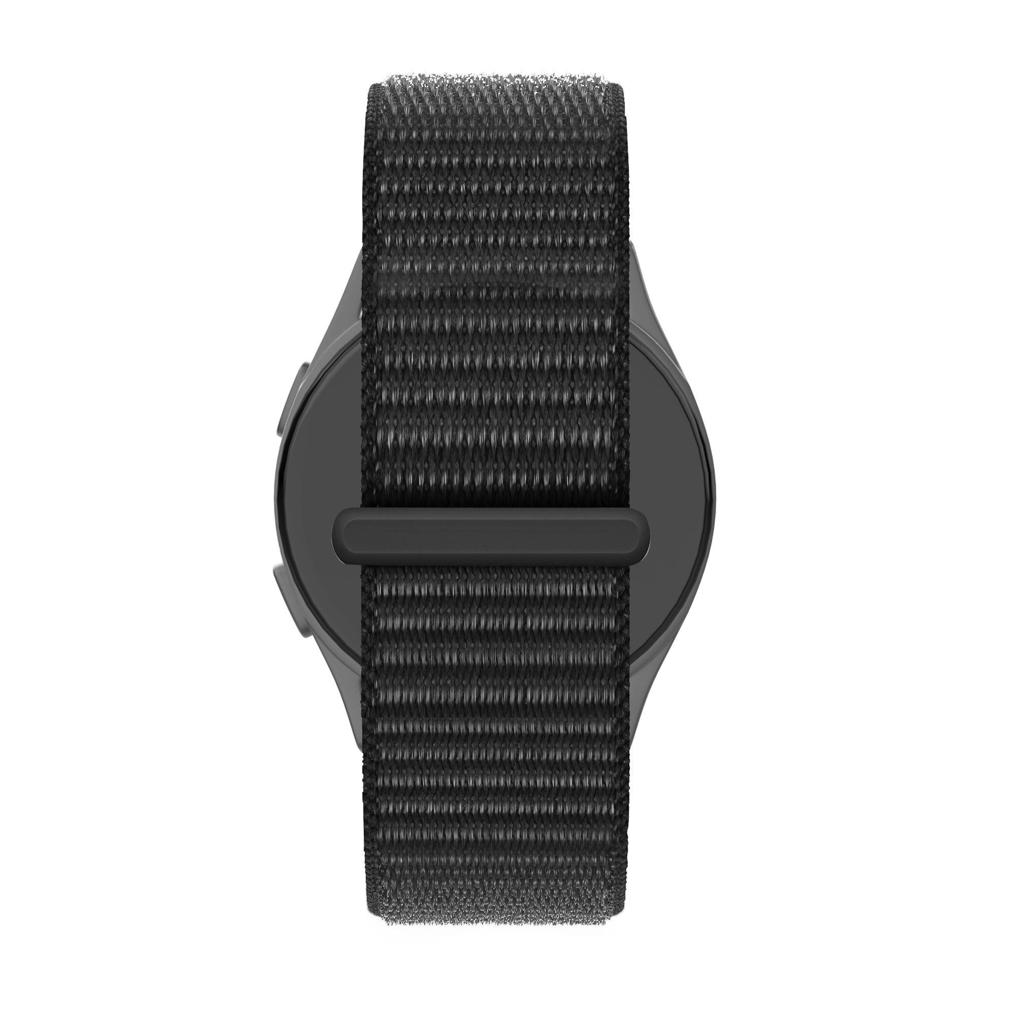 Bandz Huawei Watch 5 - 46mm nylon loop band (zwart)