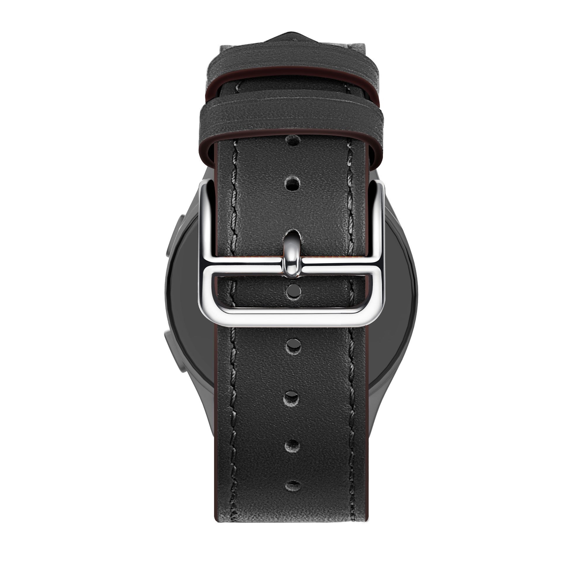 Bandz Huawei Watch GT 5 - 46mm lederen band 'Deluxe' (zwart)