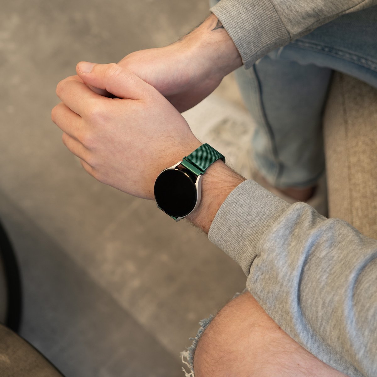 Samsung Galaxy Watch 6 Classic 43mm Milanese band (groen)