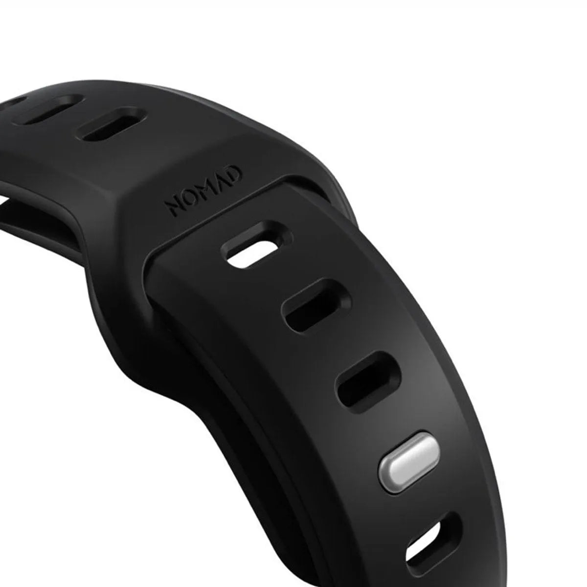 Nomad Apple Watch siliconen Tempo bandje (zwart)
