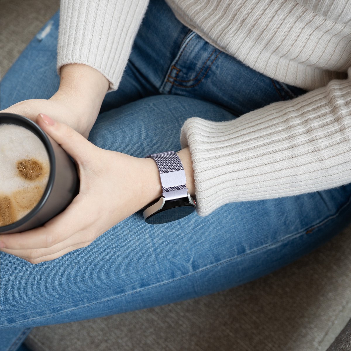 Samsung Galaxy Watch 6 Classic 43mm Milanese band (lichtpaars)