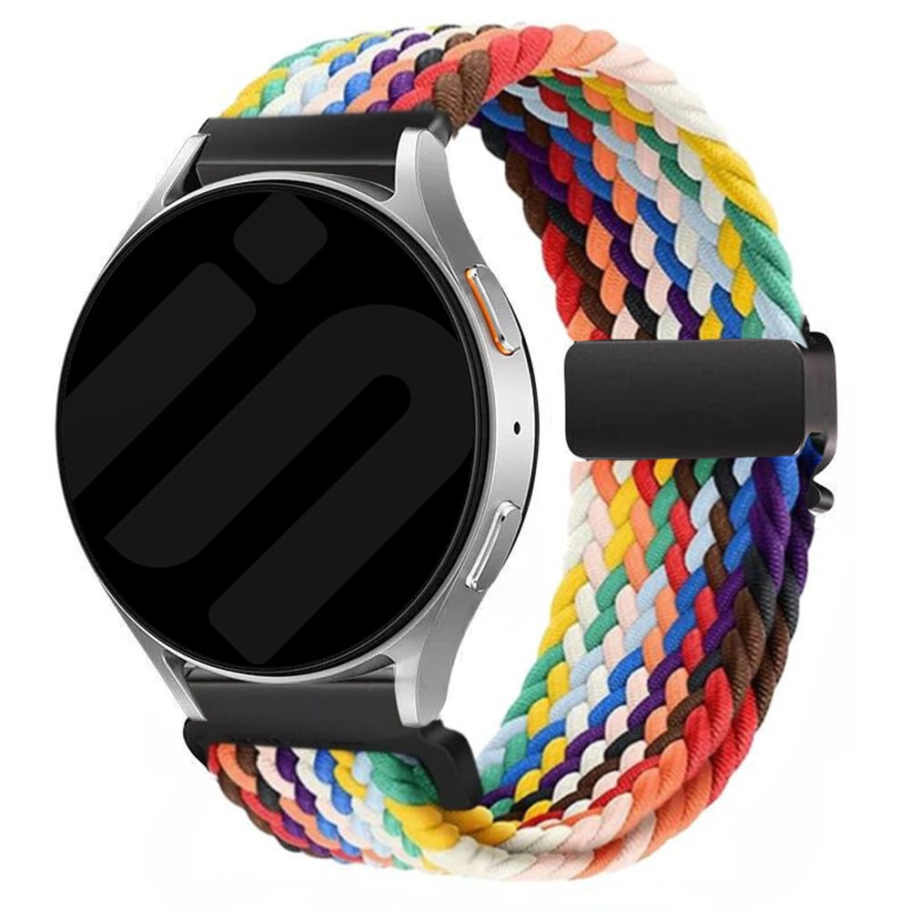 Garmin Forerunner 265s gevlochten band met P-buckle (regenboog)