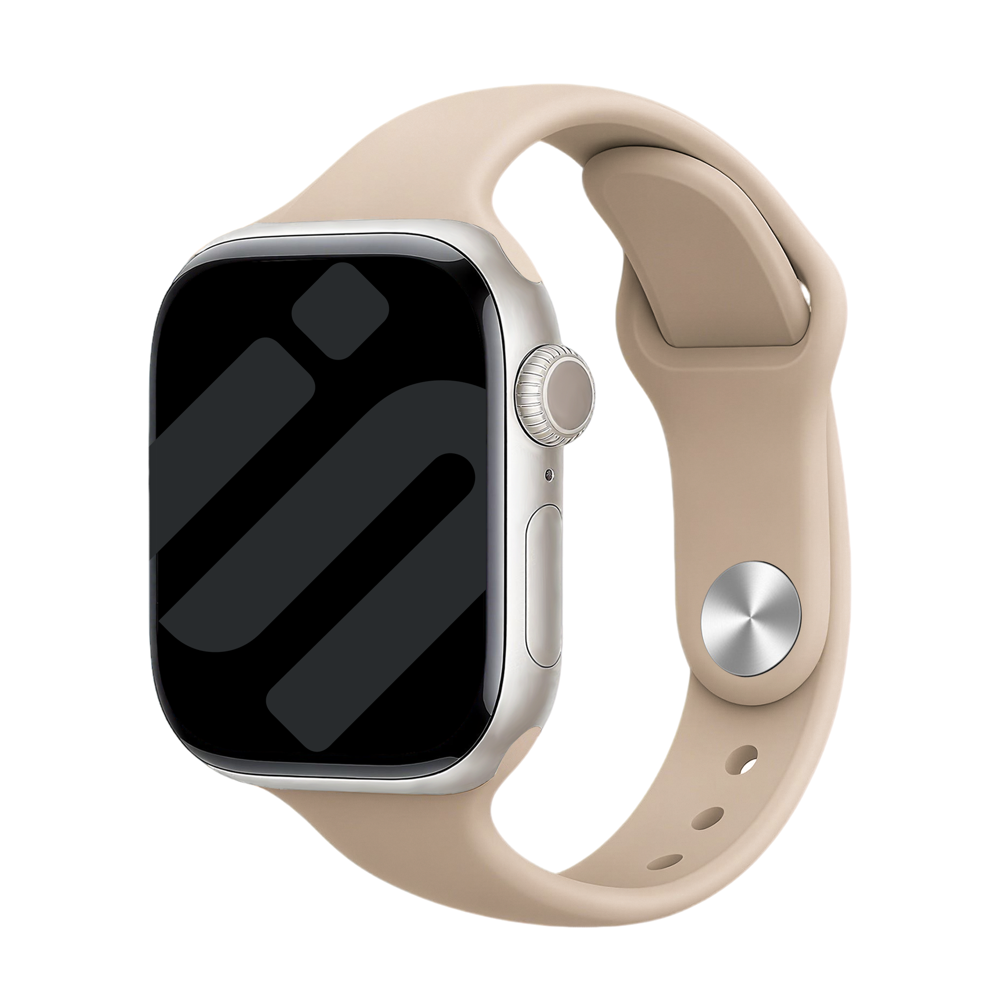 Apple Watch slimfit siliconen band (beige)