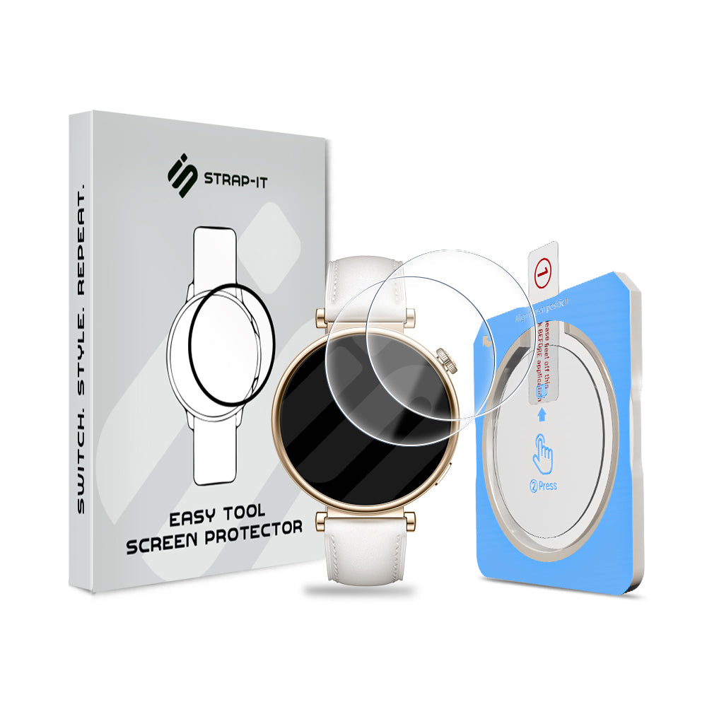 Screenprotector met One-Click Tool - Huawei Watch GT 4 - 41mm
