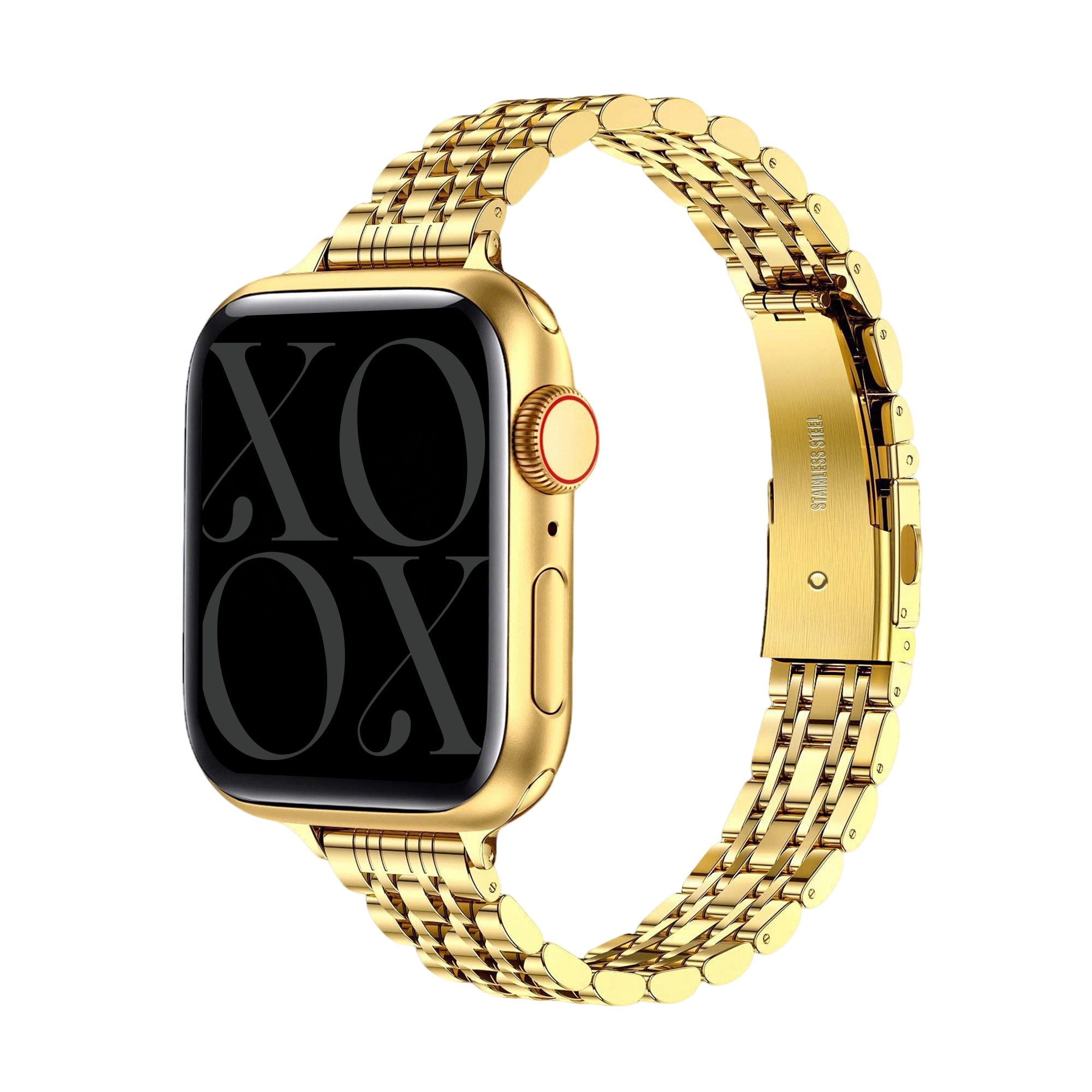 xoxo Wildhearts Apple Watch stalen bandje 'slim' (goud)