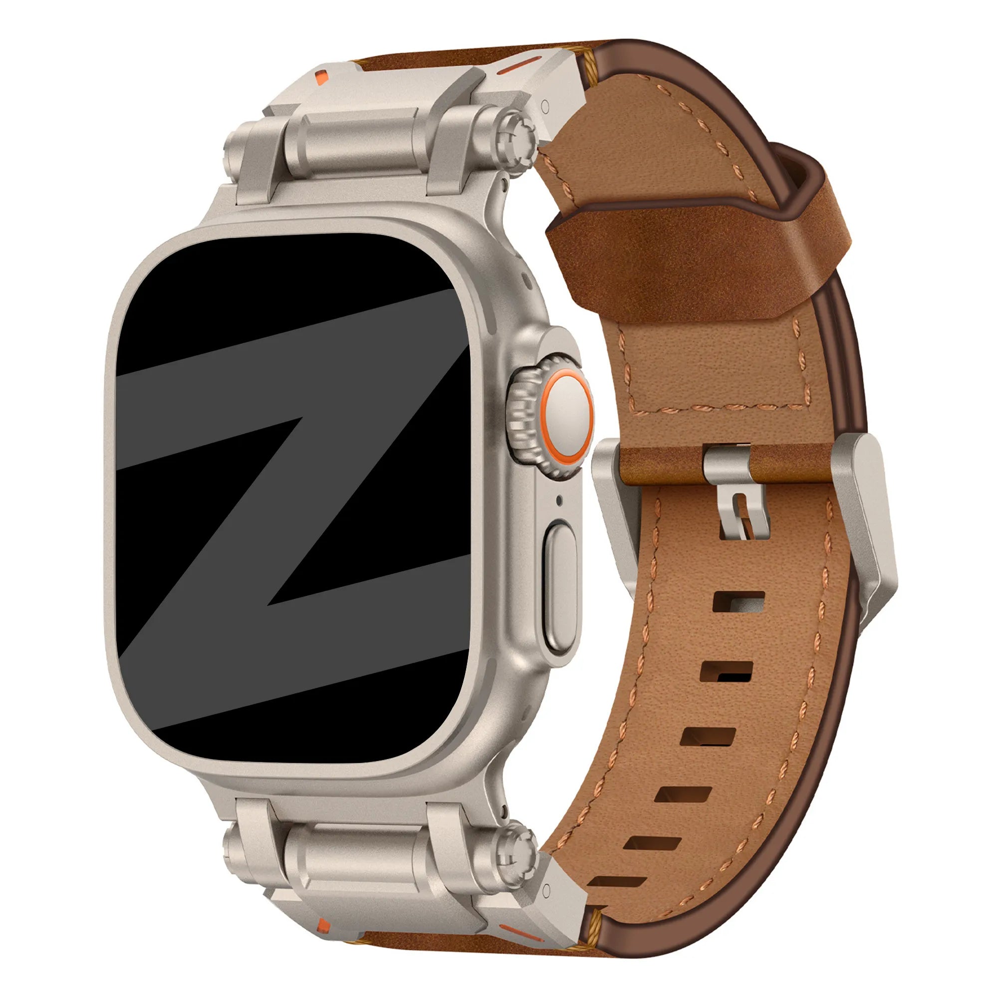 Bandz Apple Watch lederen band 'Explorer' (bruin)