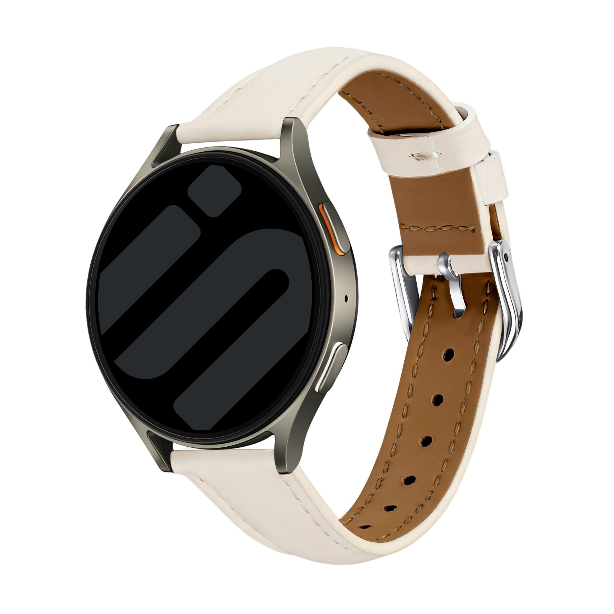 Polar Ignite 2 slimfit leren band (lichtbeige)