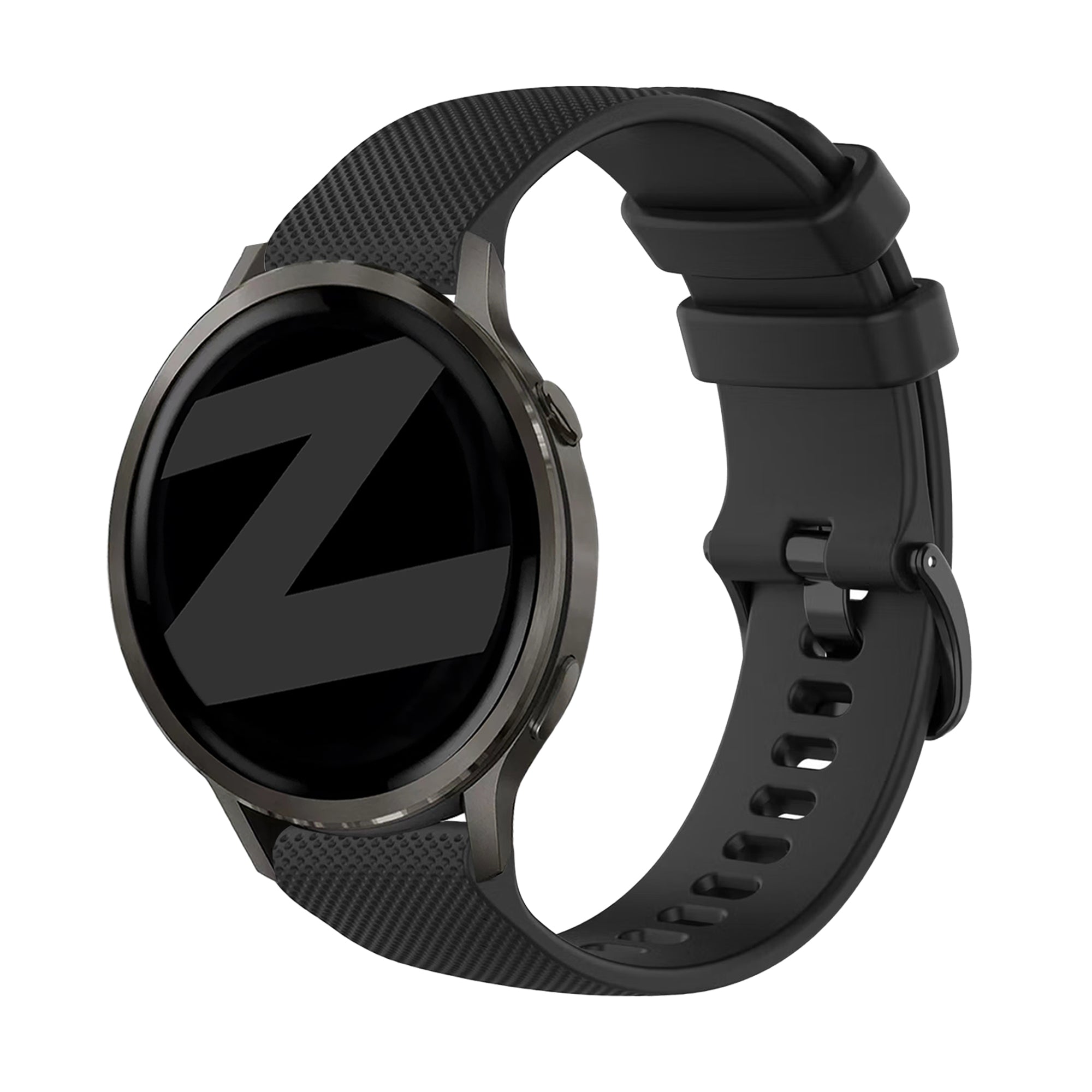 Bandz Garmin Forerunner 265 siliconen band 'Premium' (zwart)