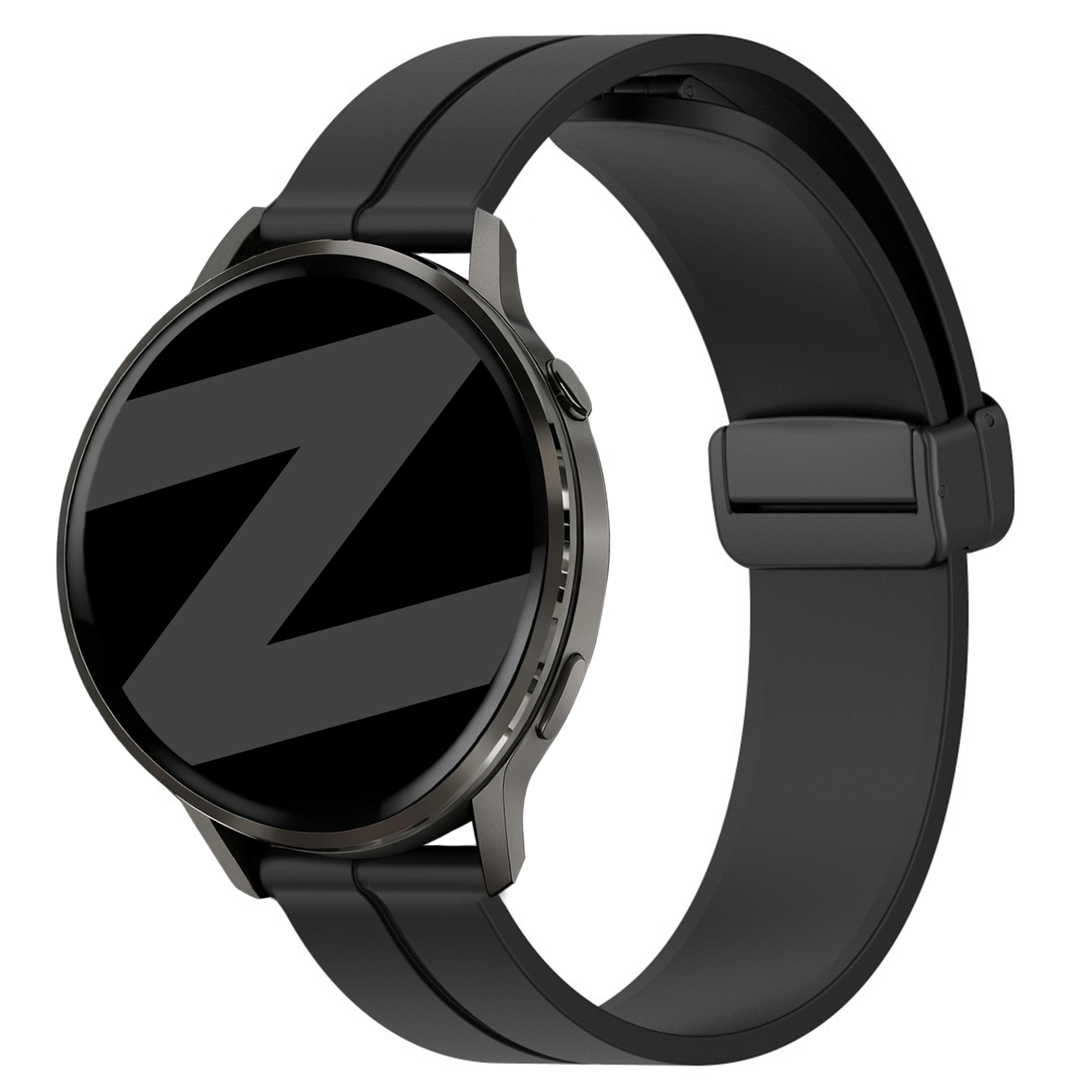 Bandz Garmin Approach S40 siliconen band met D-buckle (zwart)