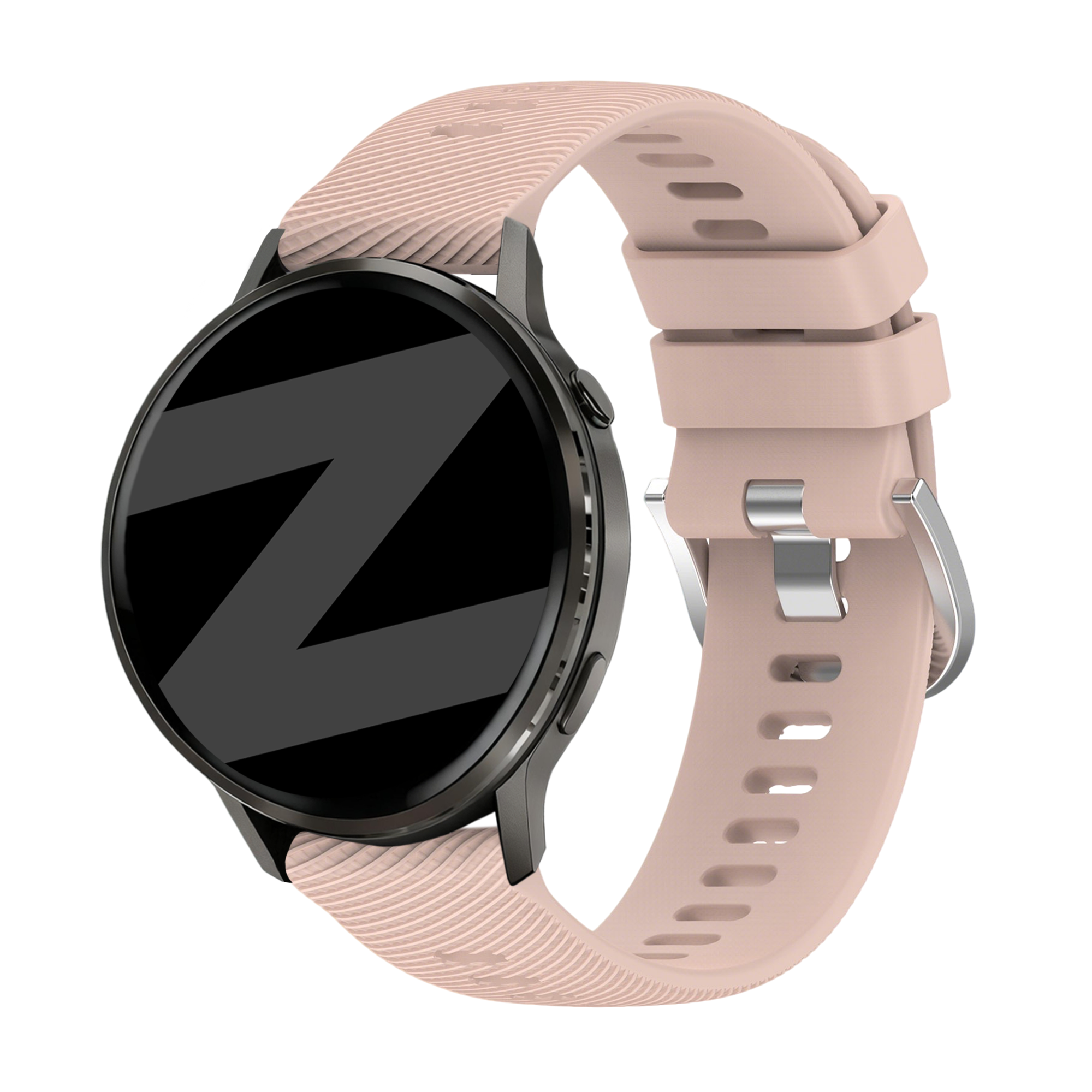 Bandz Garmin Forerunner 265s Silicone Strap 'Deluxe' (Light Pink)