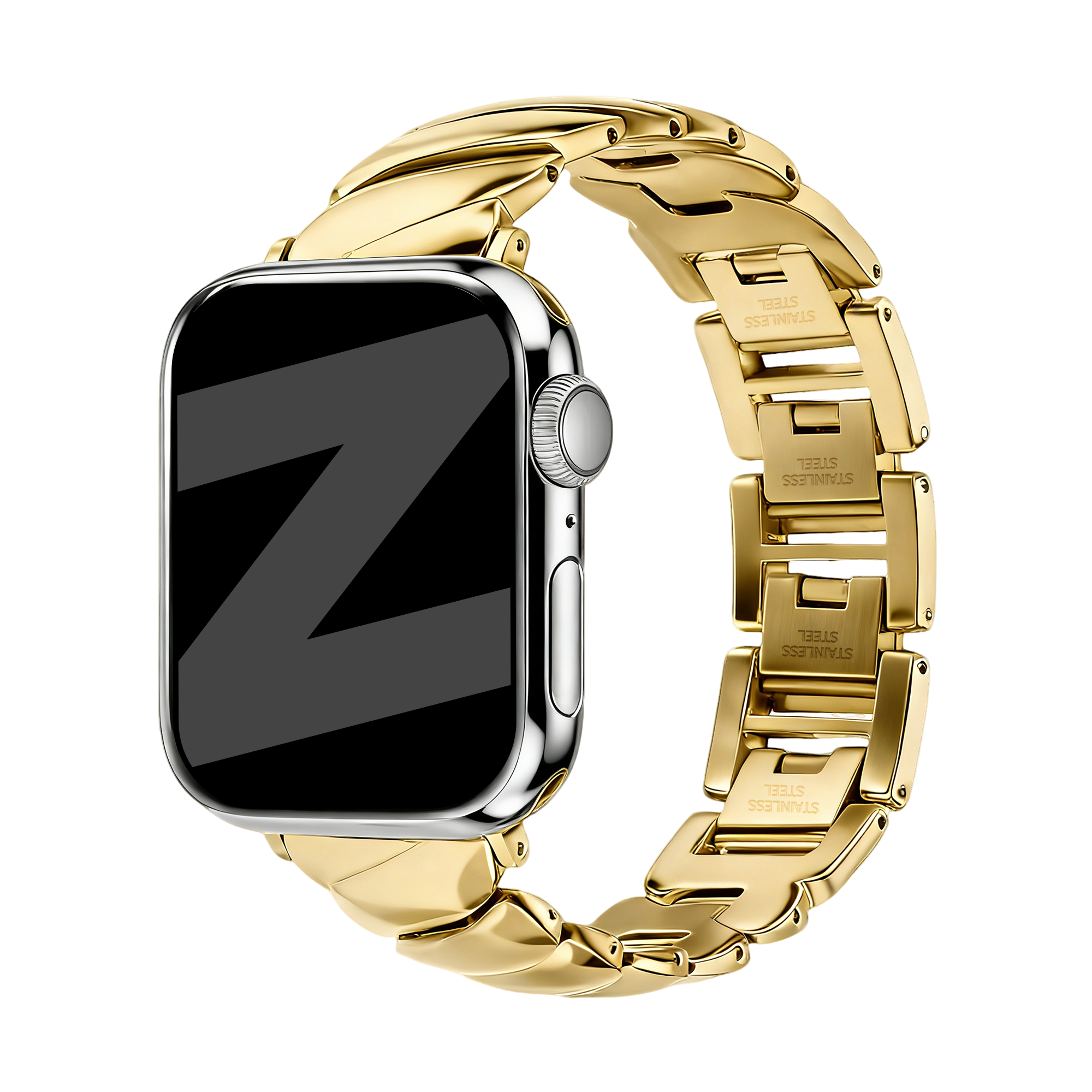 Bandz Apple Watch luxe metalen band 'Twisted' (goud)